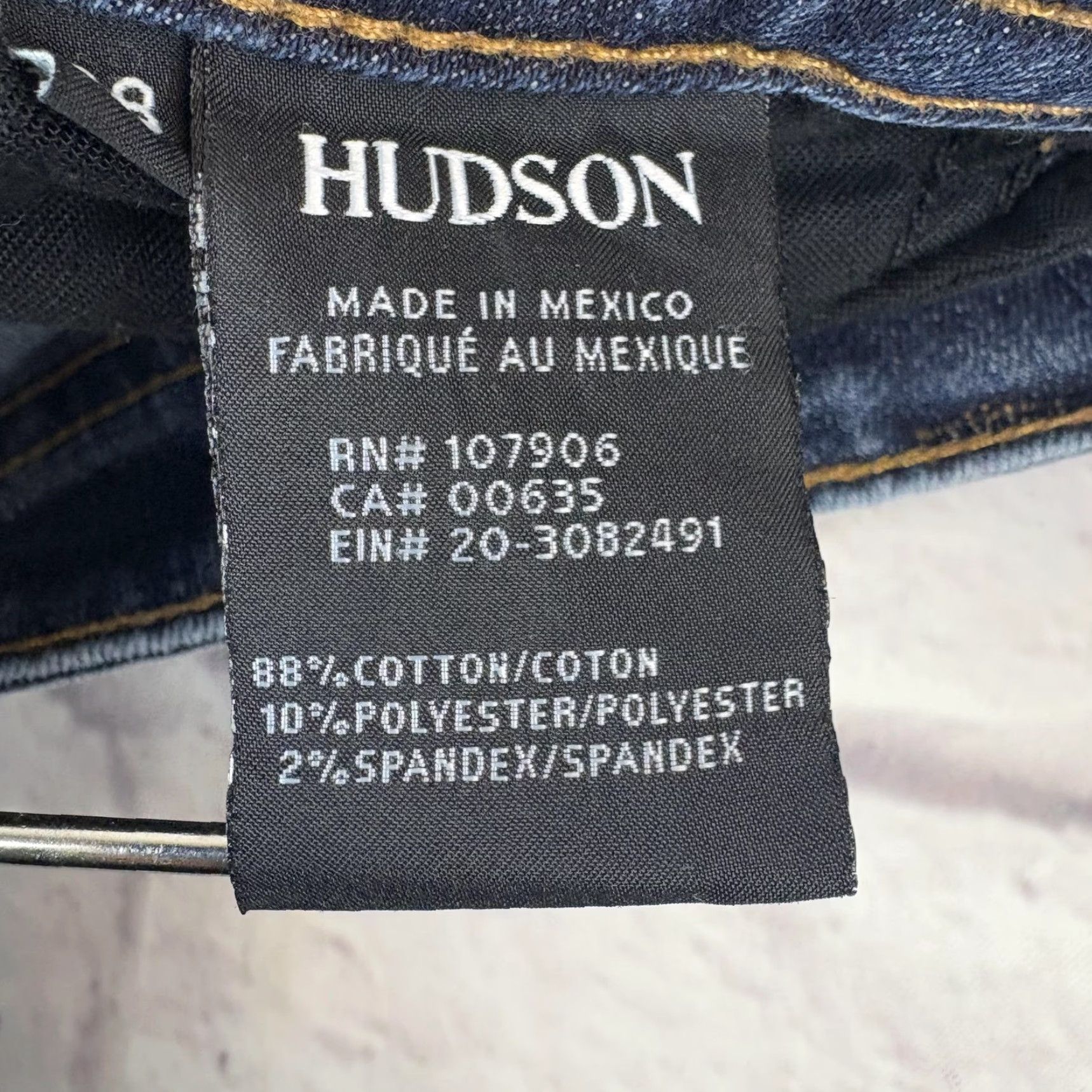 Hudson Hudson Jeans Womens Bootcut Jeans 28 Blue Low Rise Stretch Distressed 28x30 Womens Jeans Size 28" / US 6 / IT 42 - 5 Thumbnail