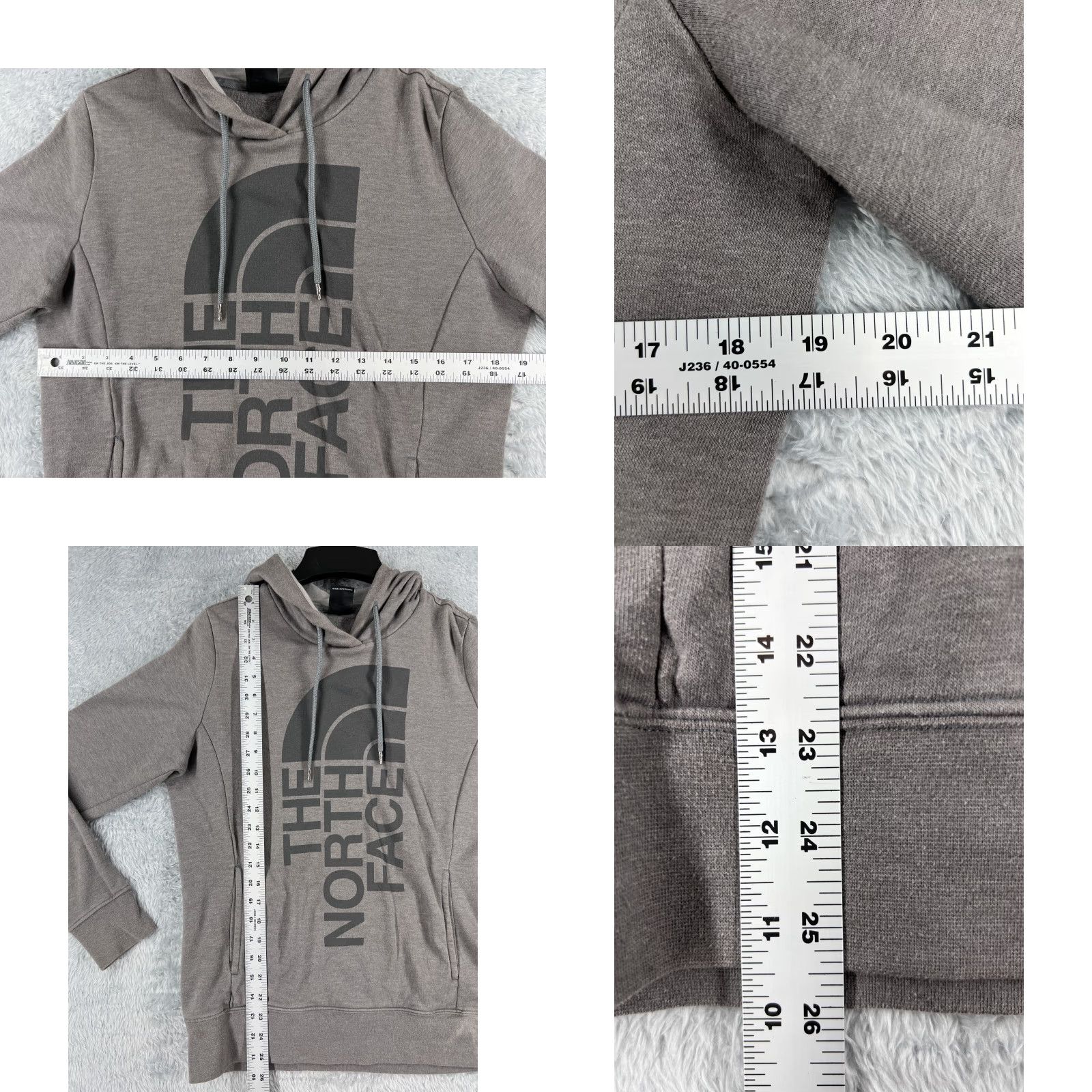 The North Face The North Face Hoodie Mens Medium Gray Long Sleeve Pocket Pullover Jersey Solid Logo Birthday? Size M / US 6-8 / IT 42-44 - 8 Thumbnail