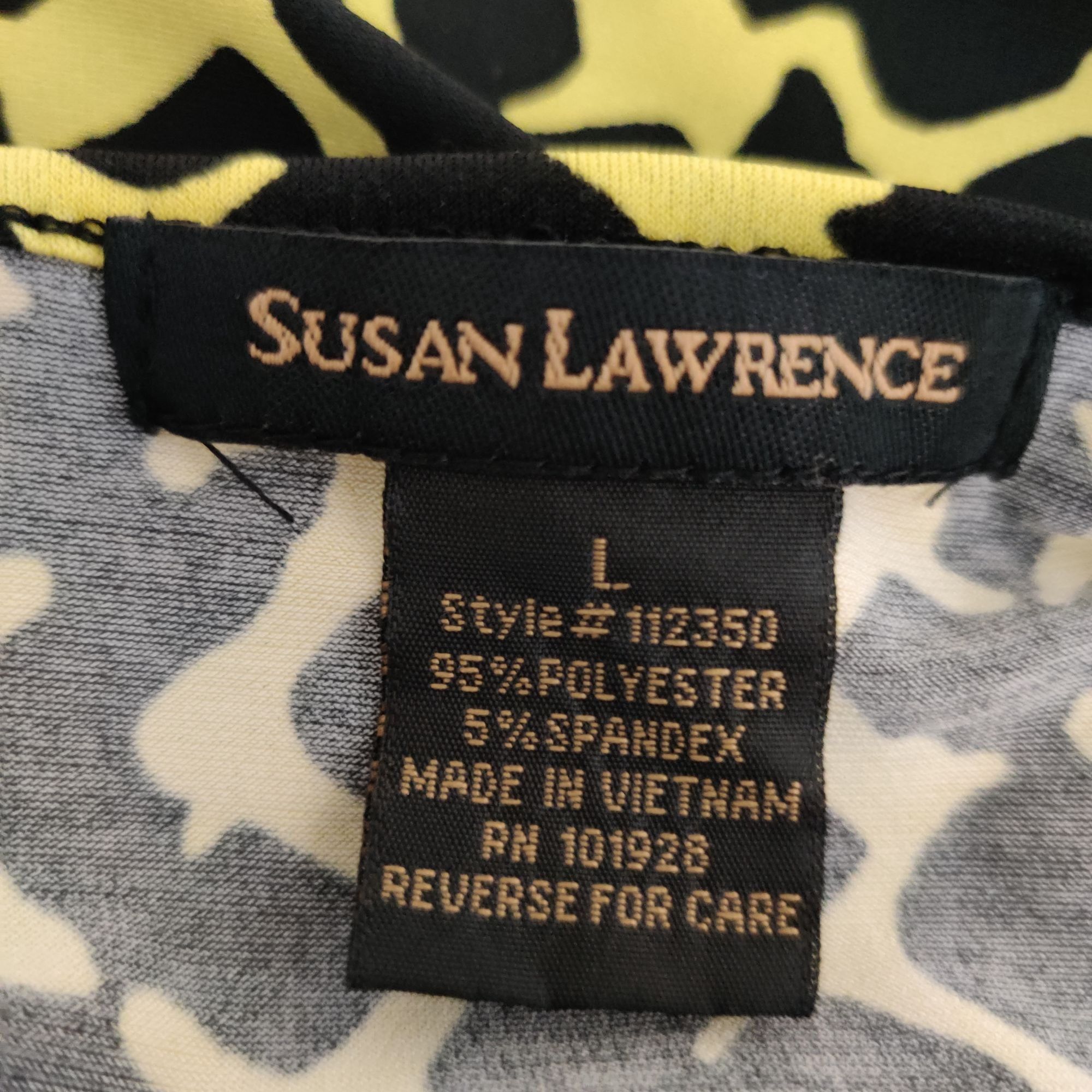 Other Susan Lawrence Womens Blouse Sleeveless Cowl Neck Geometric Size L / US 10 / IT 46 - 5 Thumbnail