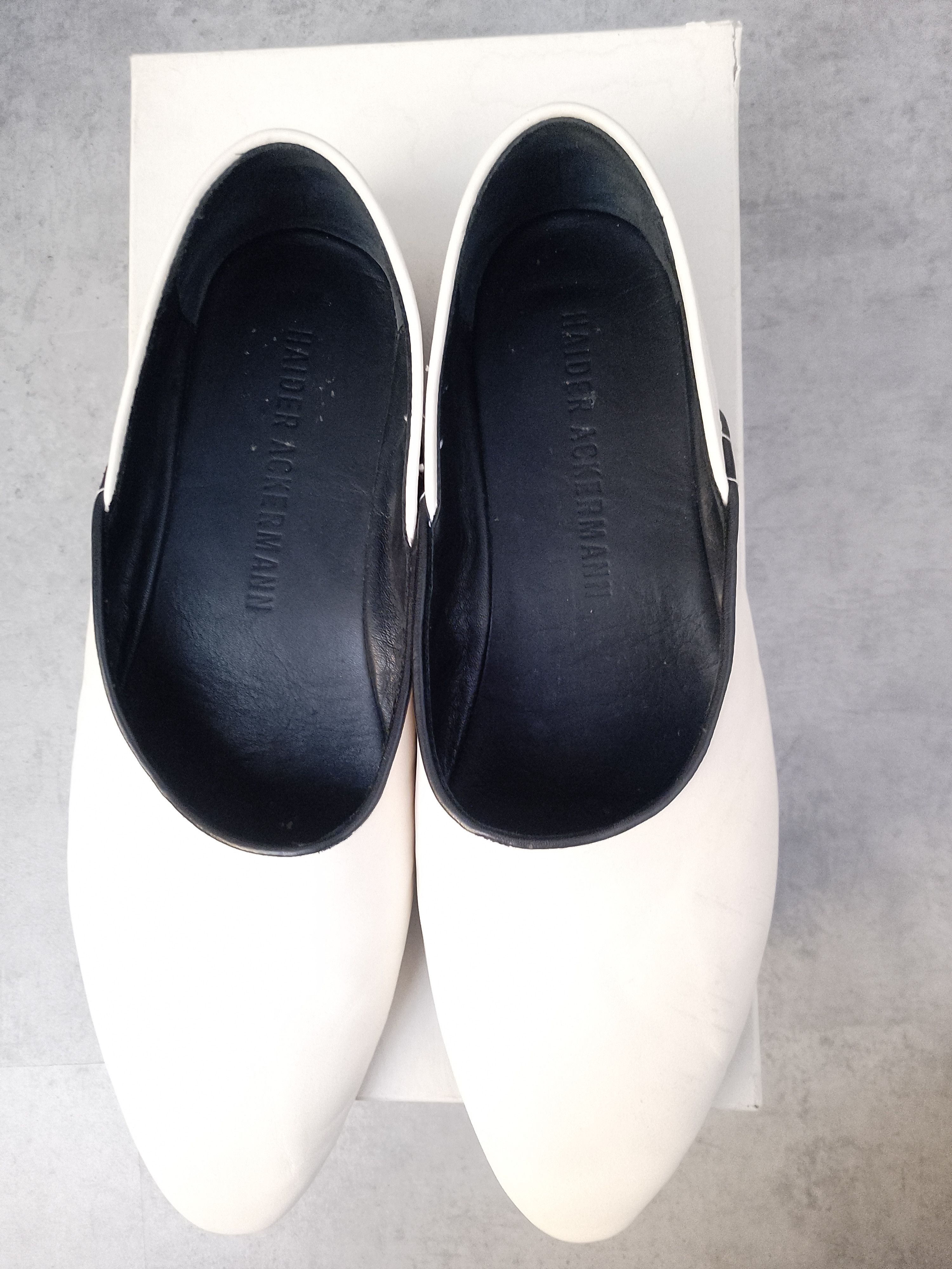 Haider Ackermann SS20 White Leather Babouche Loafer Size US 11 / EU 44 - 6 Thumbnail