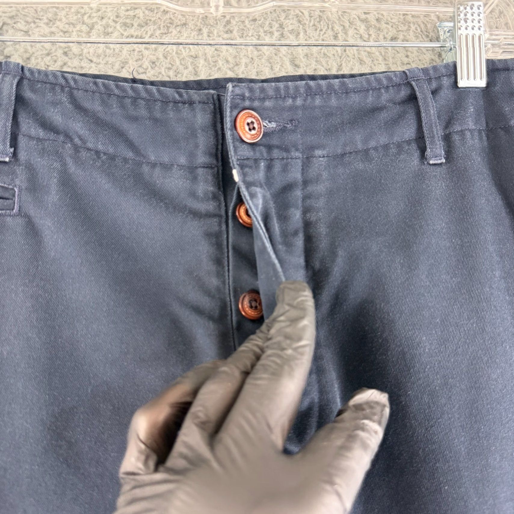 Vintage Wings and Horns Chino Pants Mens Size 36 Blue Straight Leg Casual 100% Cotton Size US 36 / EU 52 - 5 Thumbnail