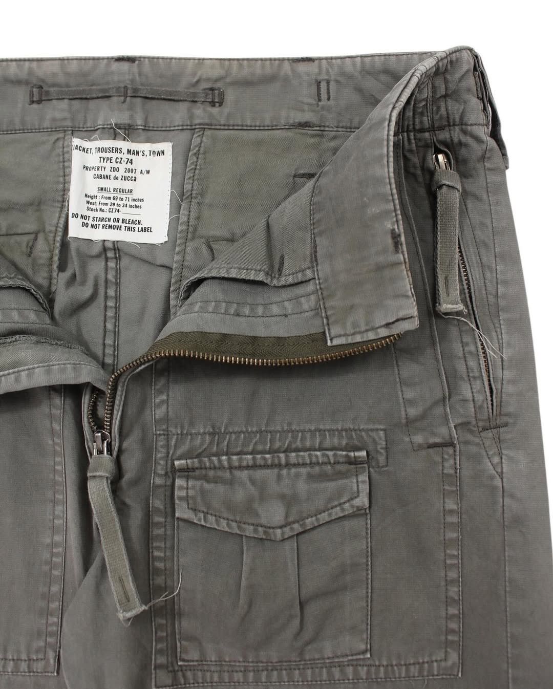 Issey Miyake AW2007 CABANE DE ZUCCA TYPE CZ-74 MILITARY PANTS Size US 30 / EU 46 - 11 Thumbnail