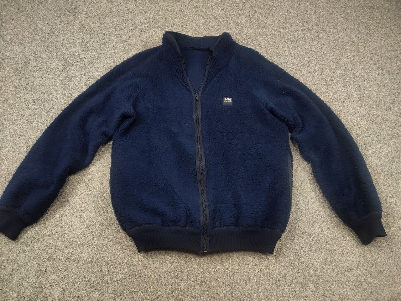 Helly Hansen Vintage 80s Helly Hansen Deep Pile Sherpa Fleece Navy Jacket Size US M / EU 48-50 / 2 - 3 Thumbnail