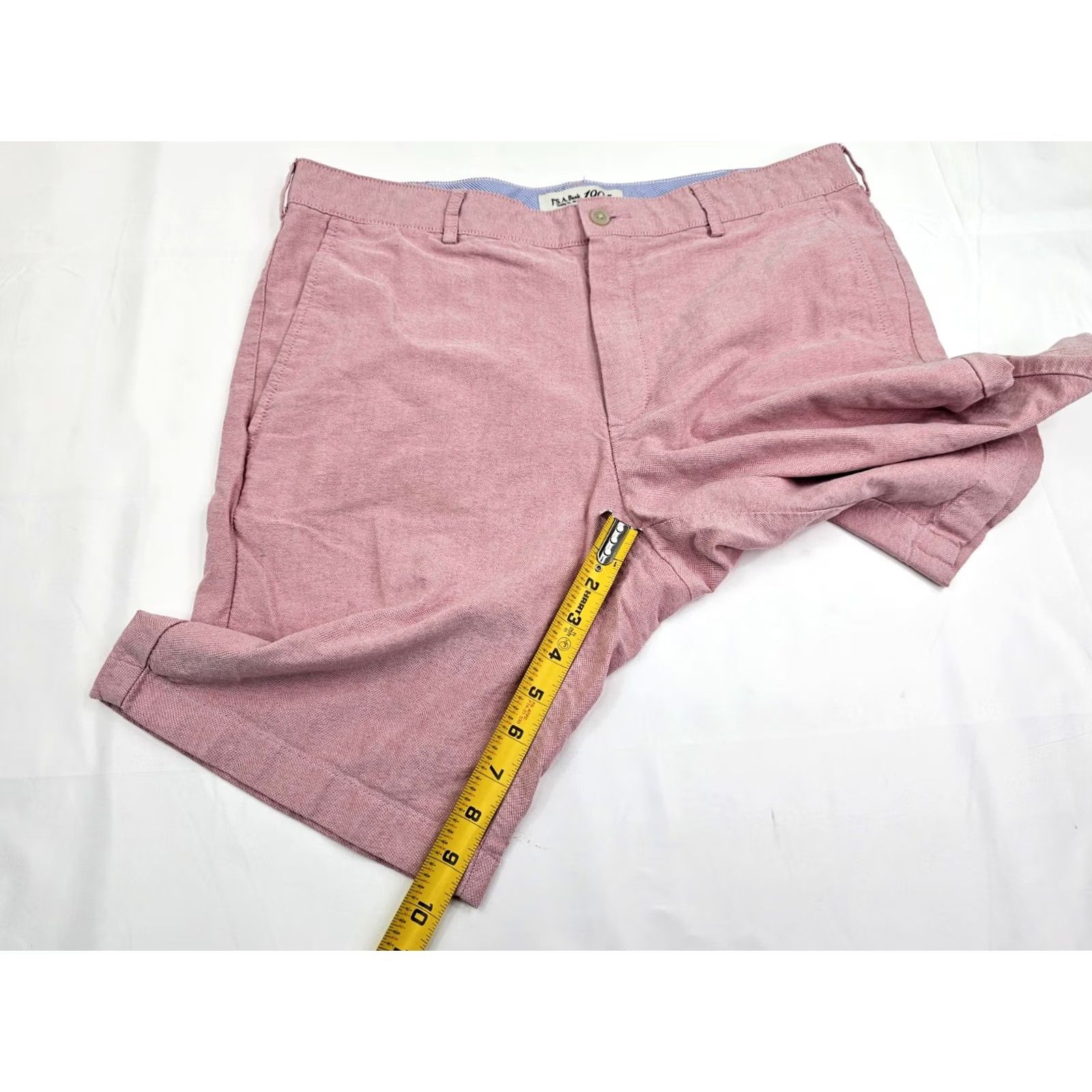 Jos. A. Bank Jos. A. Bank 1905 Golf Shorts Men 34 Red Heather Cotton Flat Front Pockets Inseam 9.5" Casual EUC Size US 34 / EU 50 - 3 Thumbnail