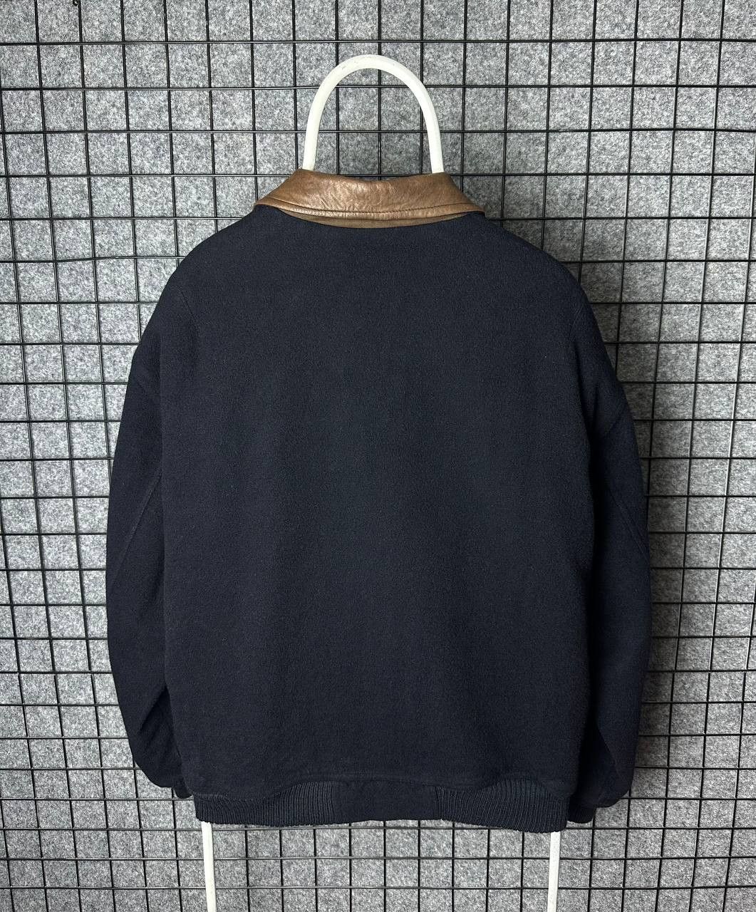 Vintage Vintage Navy&Green wool jacket 90s size Medium Size US M / EU 48-50 / 2 - 2 Thumbnail
