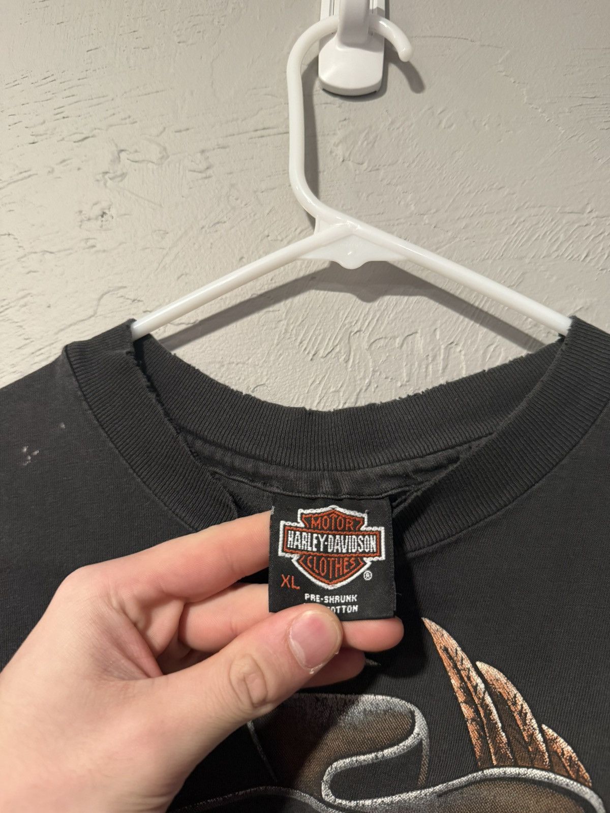 Harley Davidson Harley Davidson Shirt Fade Distressed Single Stitch Thrashed Size US XL / EU 56 / 4 - 6 Thumbnail