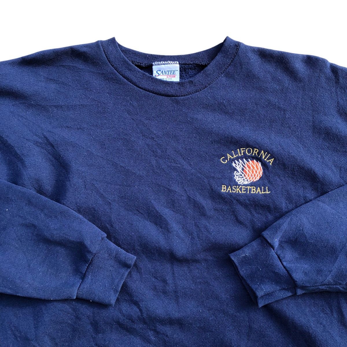 Vintage CALIFORNIA BASKETBALL Vintage Embroidered Logo Sweatshirt Size US XL / EU 56 / 4 - 5 Thumbnail