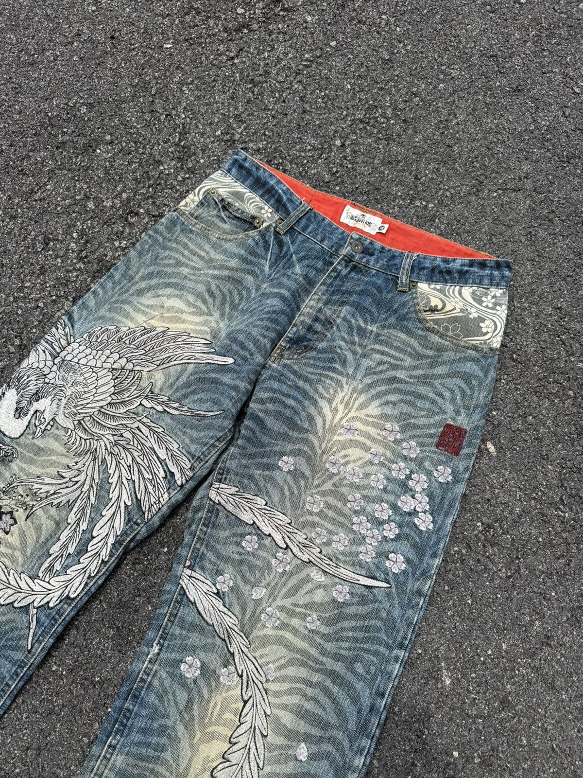 Karakuri Tamashii Karakuri Tamashi Sukajan Denim Size US 35 - 1 Thumbnail