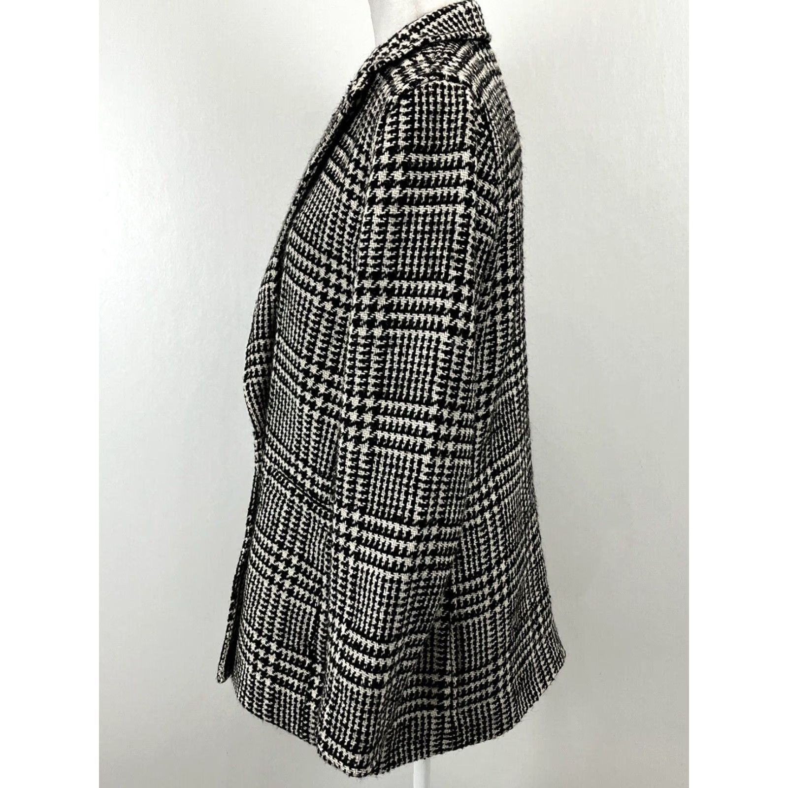 Talbots Talbots Wool Houndstooth Blazer Jacket sz 10 Plaid Double Breasted Classic NEW! Size L / US 10 / IT 46 - 2 Thumbnail