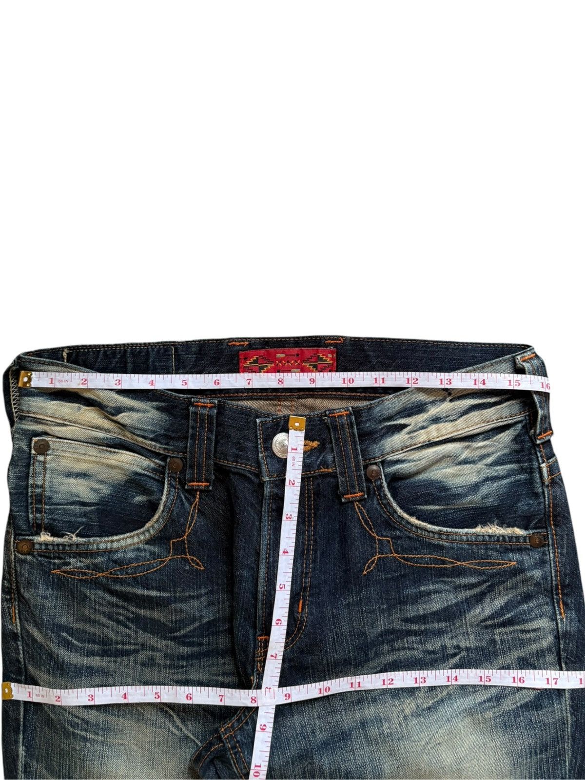 Edwin × Japanese Brand Exclusive Vintage Edwin XV Rusty Wash Bootcut Flare Jeans Size US 31 - 12 Thumbnail