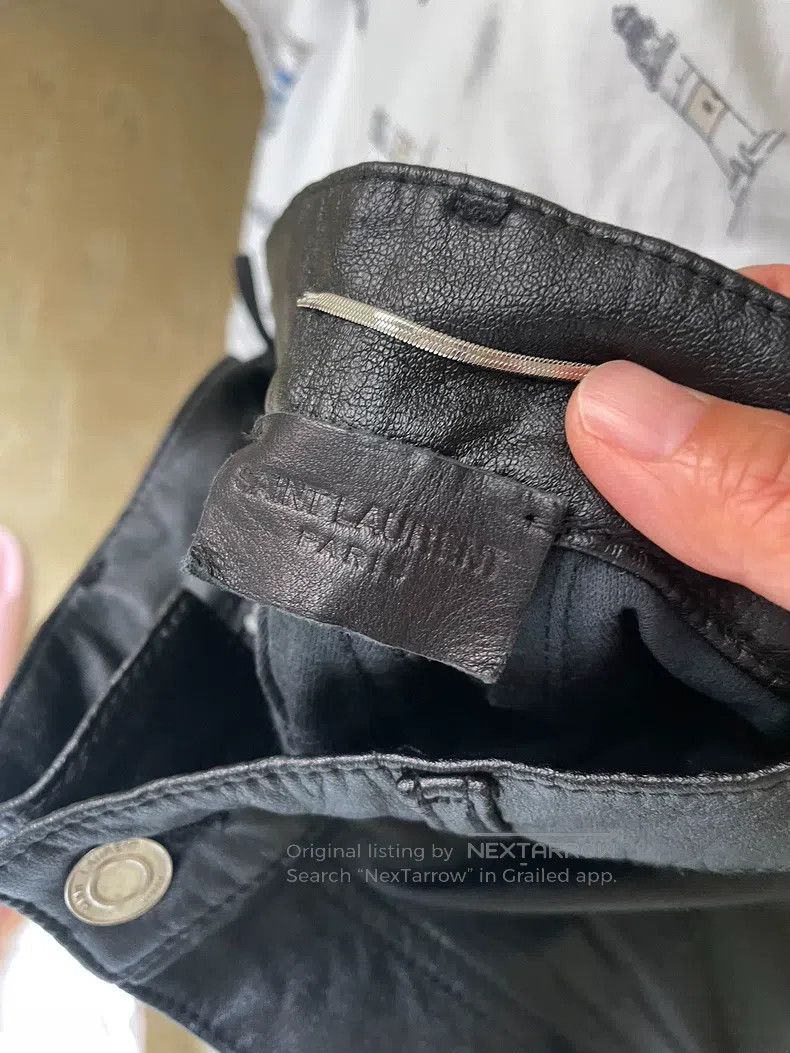 Saint Laurent Paris Saint Laurent Paris Five Zipper Leather Pants Size US 31 - 2 Thumbnail