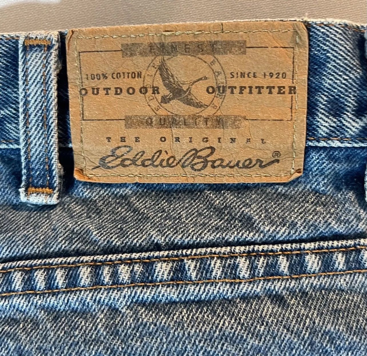 Eddie Bauer × Vintage Vintage Light Wash Heavyweight Jeans Size US 38 / EU 54 - 5 Thumbnail
