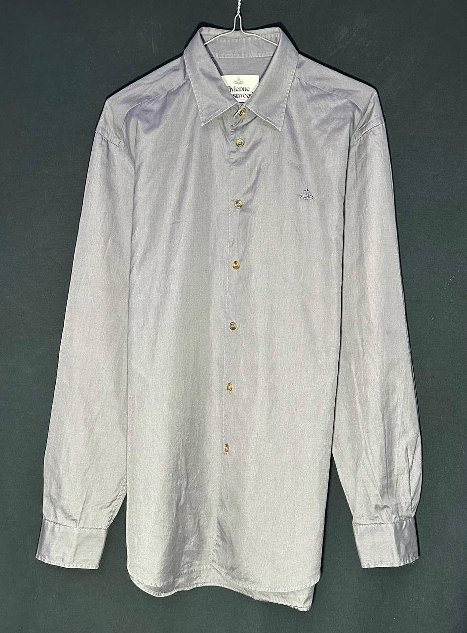 Vivienne Westwood Vivienne Westwood Shirt Buttons Up Long Sleeve logo Size US L / EU 52-54 / 3 - 1 Thumbnail