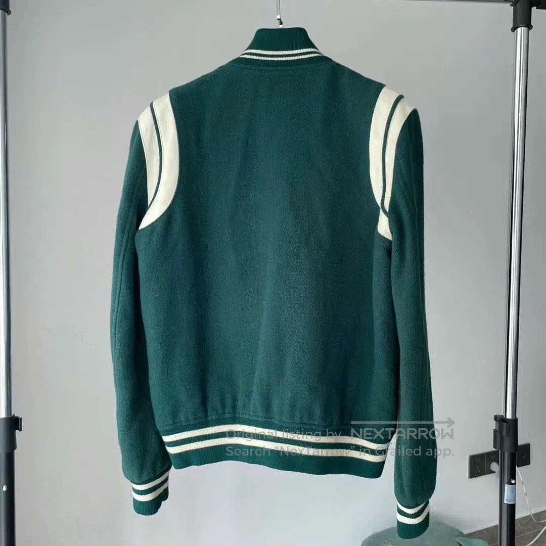 Saint Laurent Paris saint laurent green wool varsity jacket. Size US M / EU 48-50 / 2 - 2 Thumbnail