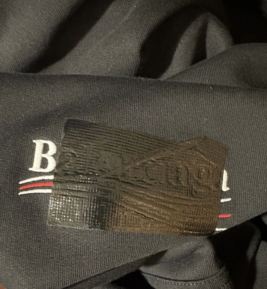 Balenciaga Balenciaga Plain Gaffer Tape Hoodie Size US M / EU 48-50 / 2 - 6 Thumbnail