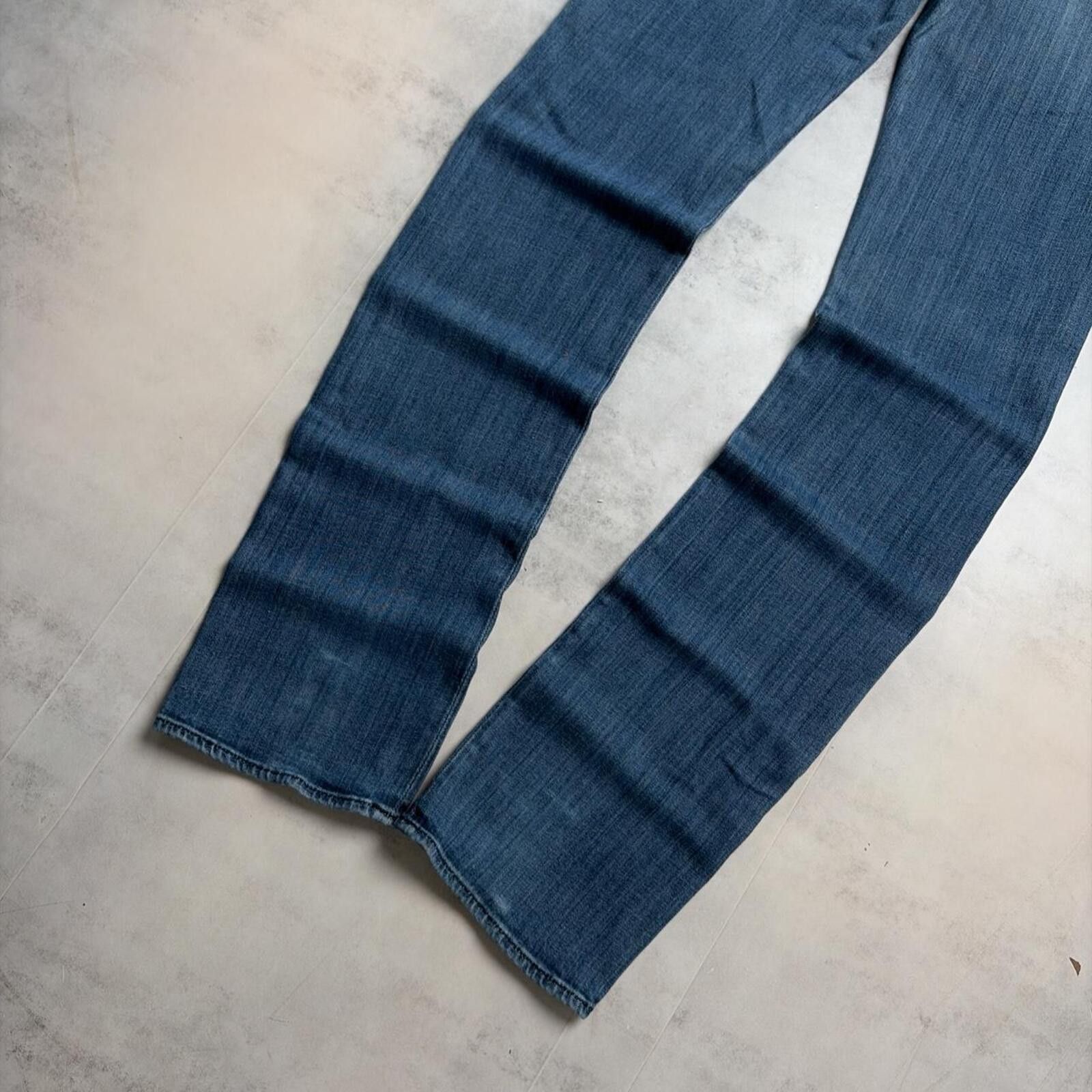 Other Y2K Blue Rock & Republic Grunge Gothic Straight Denim Jeans Size 30" / US 8 / IT 44 - 3 Thumbnail