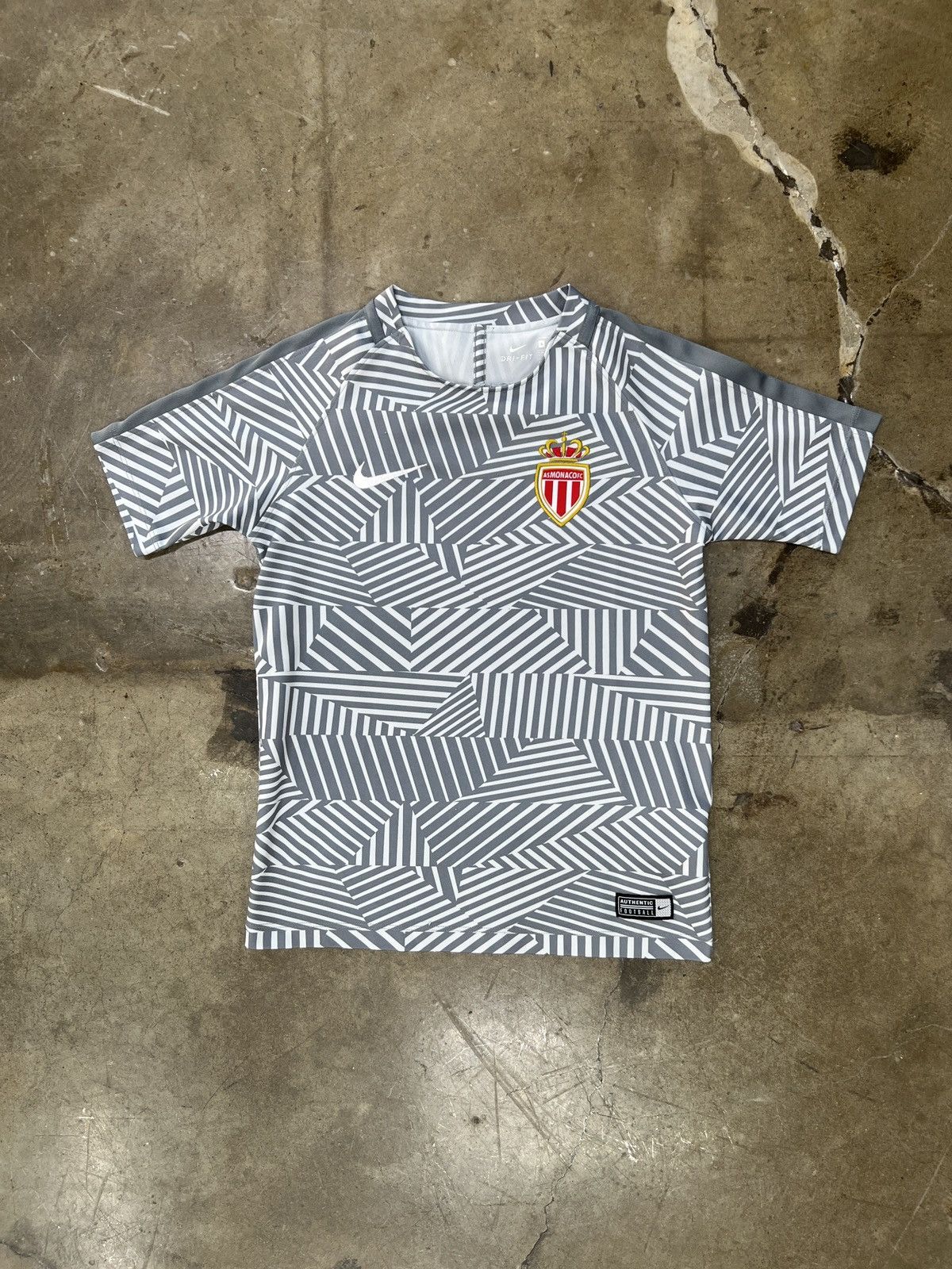 Vintage Nike AS Monaco Fc Futbol Jersey Youth Small Size US S / EU 44-46 / 1 - 2 Thumbnail