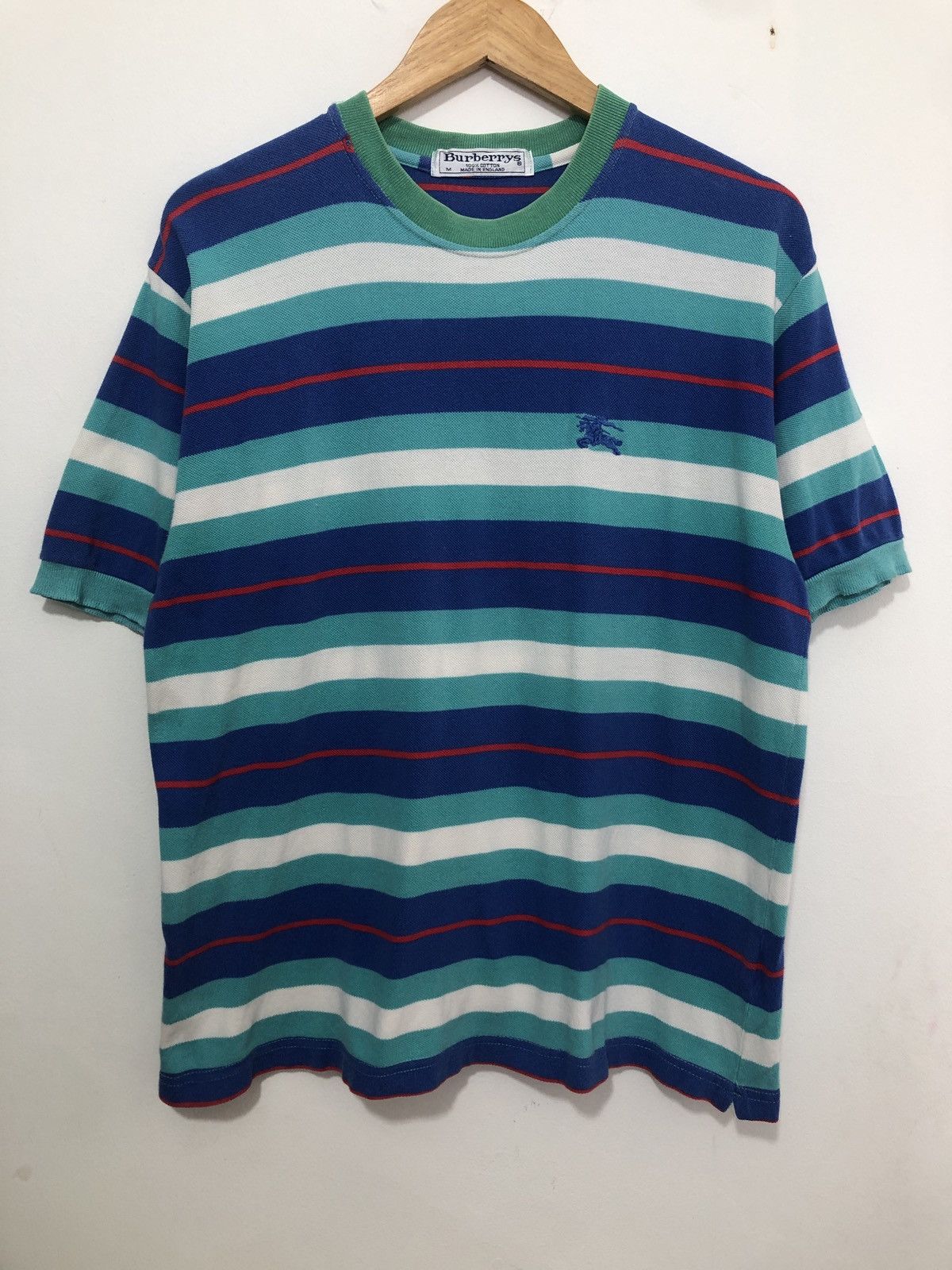 Burberry × Vintage Vintage Burberrys Striped T-Shirt Size US M / EU 48-50 / 2 - 1 Thumbnail
