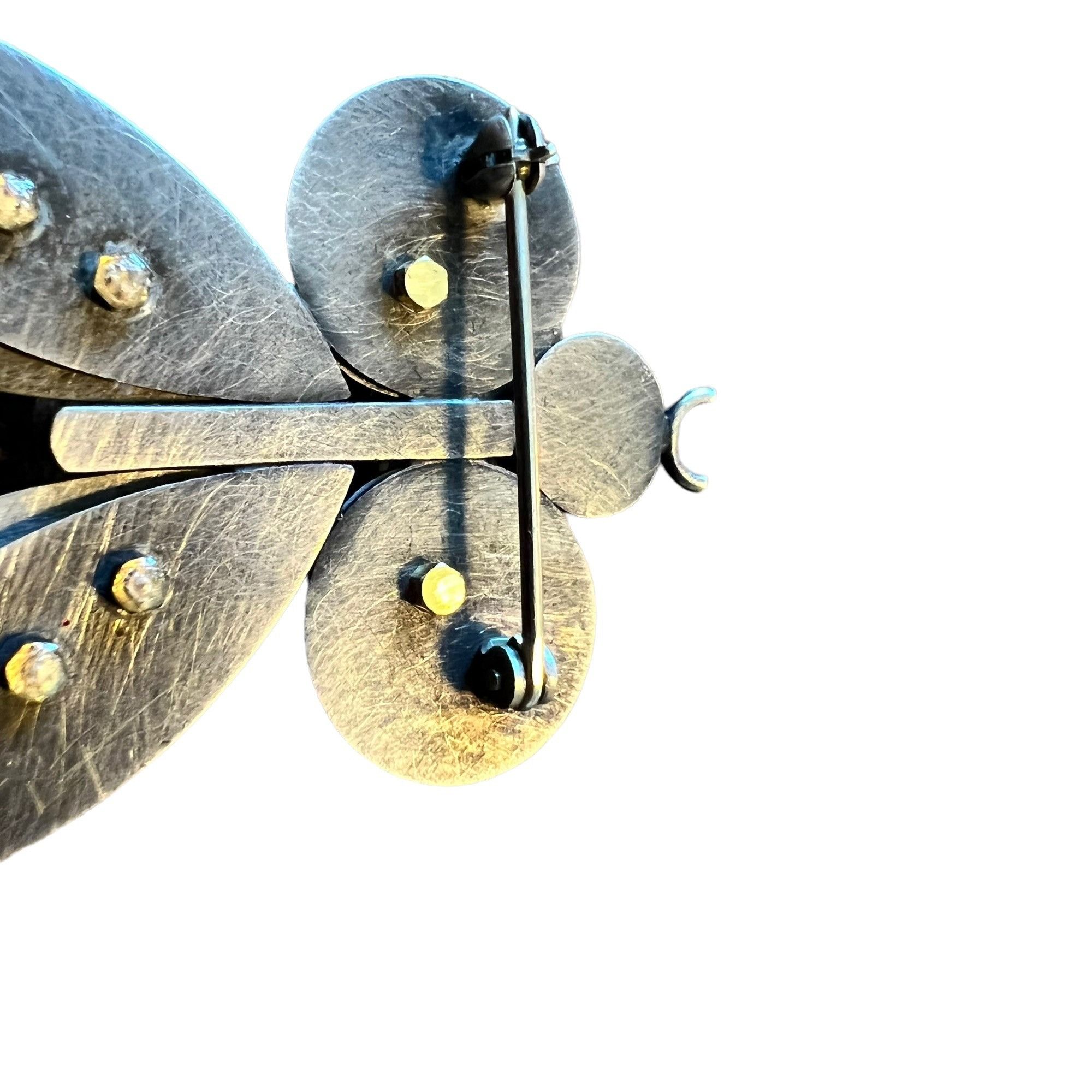 Other Michele Friedman Wool Felt Sterling Dragonfly Artisan Art To Size ONE SIZE - 8 Thumbnail