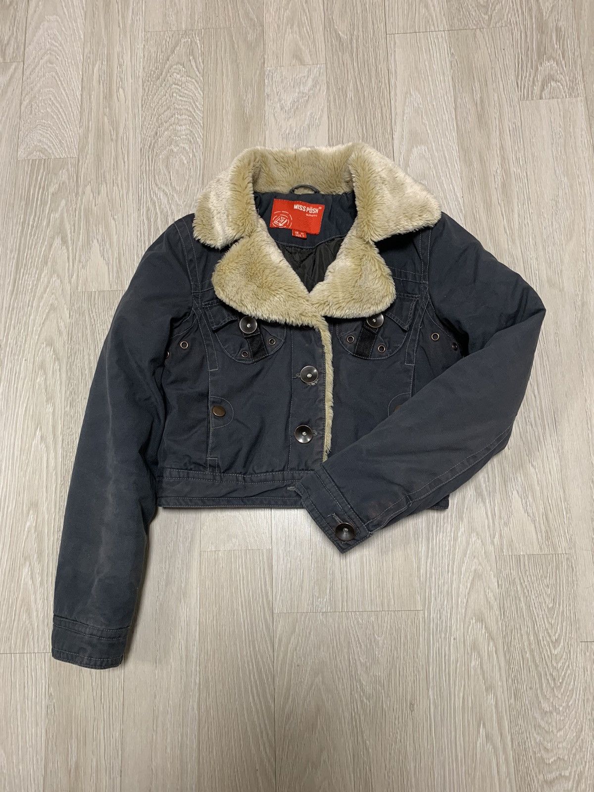 If Six Was Nine × Japanese Brand × Vintage Cropped vintage faux fur jacket, y2k, avantgarde style Size S / US 4 / IT 40 - 1 Thumbnail