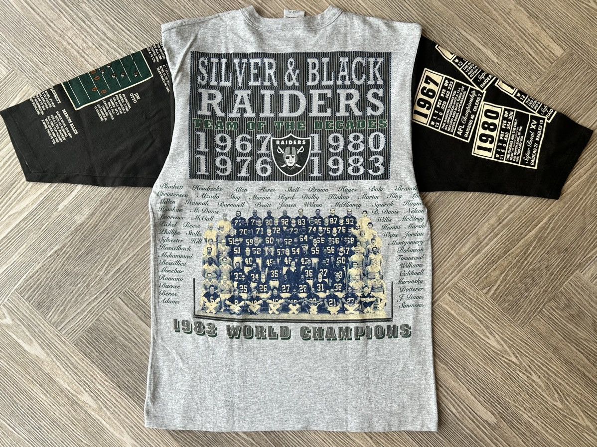 NFL × Vintage Vintage Oakland Raiders “TEAM OF DECADES” by LONG GONE USA Size US L / EU 52-54 / 3 - 3 Thumbnail