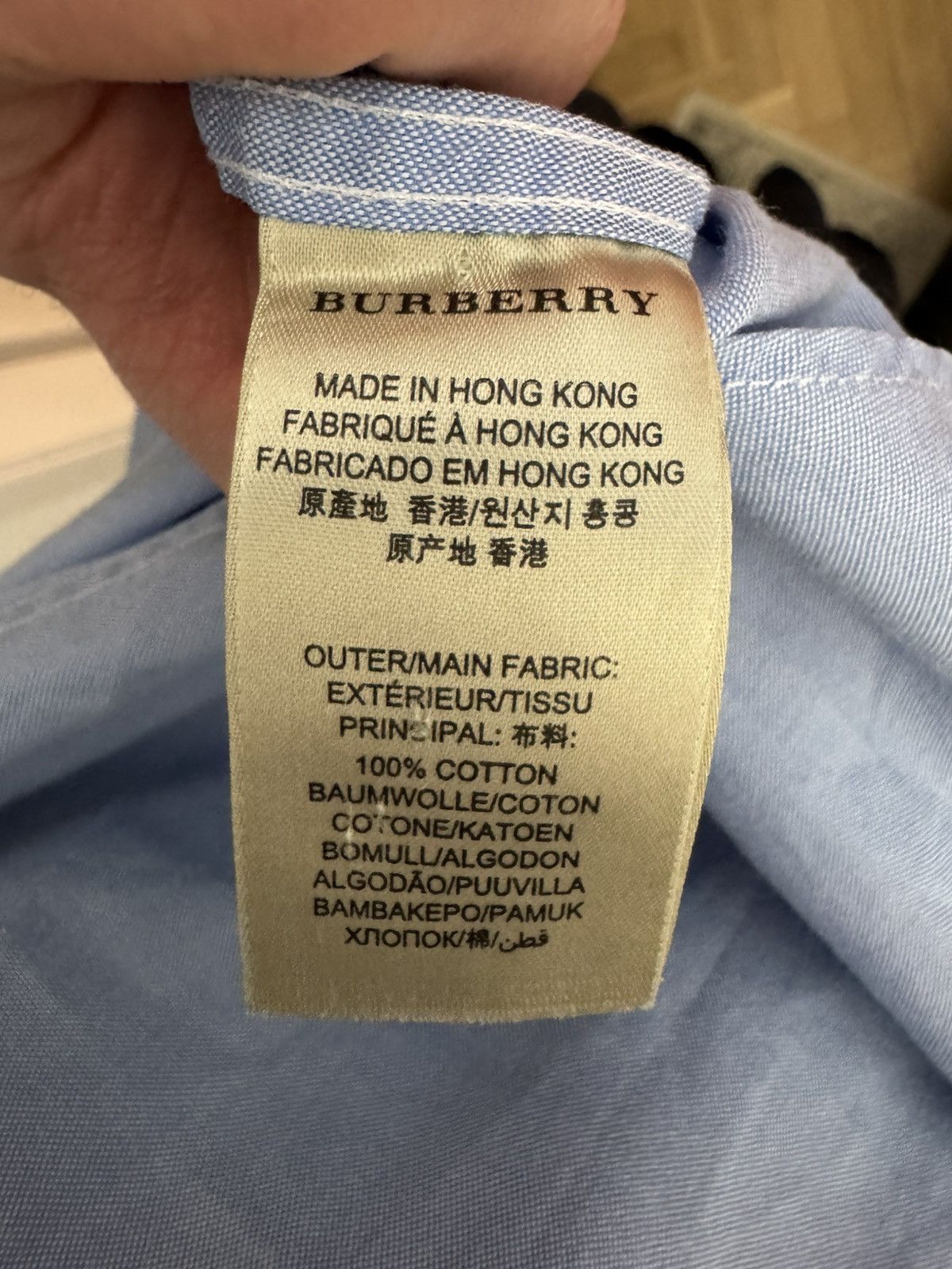 Burberry Burberry Button Up Casual Shirt Blue Nova Check Rare Luxury Size US L / EU 52-54 / 3 - 7 Thumbnail