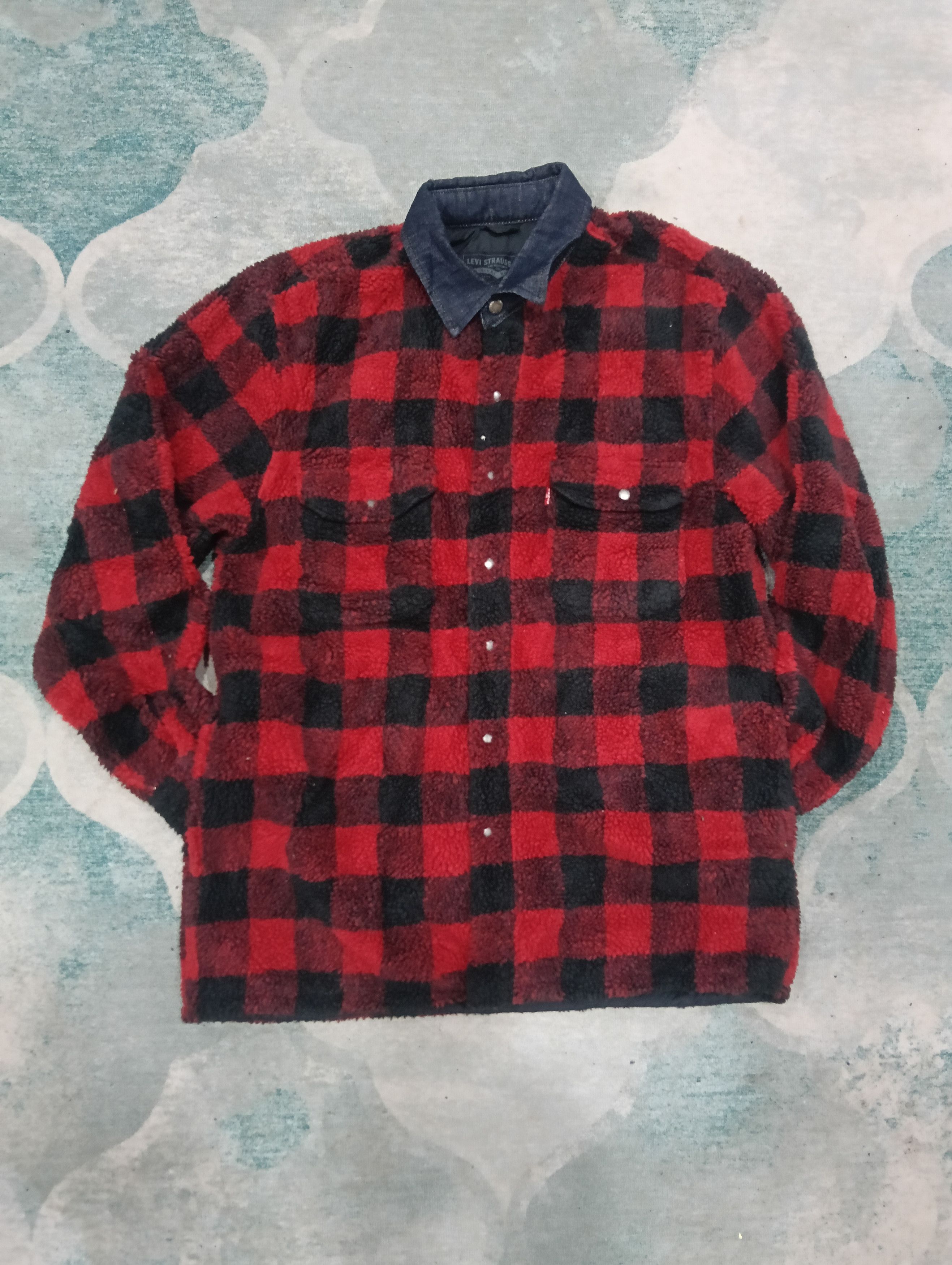 Levi's × Levi's Made & Crafted × Levi's Vintage Clothing Levis Checkered Jacket Like Fleece Size US M / EU 48-50 / 2 - 1 Thumbnail