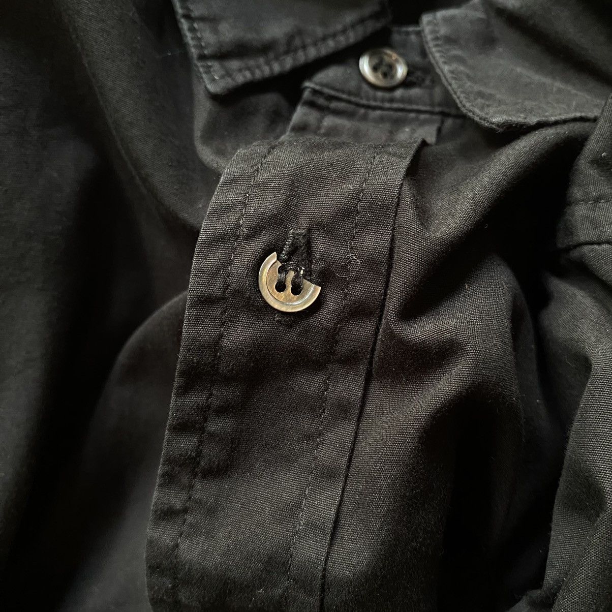 Zucca ZUCCA Black Shirt Dress with Long Sleeves Size M / US 6-8 / IT 42-44 - 19 Thumbnail