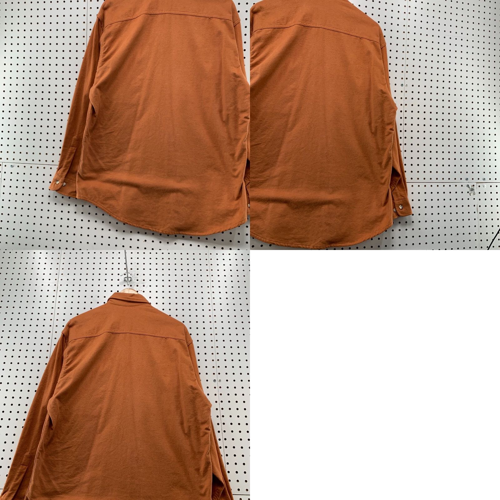 CLOT VINTAGE St John Chamois Cloth Button Shirt Mens XL Orange Pockets Size US XL / EU 56 / 4 - 11 Thumbnail