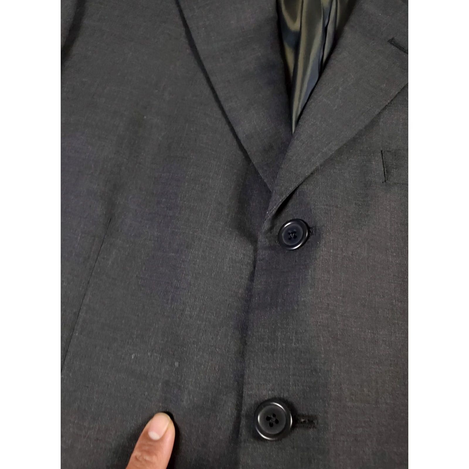 Brooks Brothers Brooks Brothers Suit Jacket 40 Short Men Charcoal Gray Wool 2 Piece Notch Lapel USA Made Classic Slim Fit Size US 40 / EU 56 - 5 Thumbnail