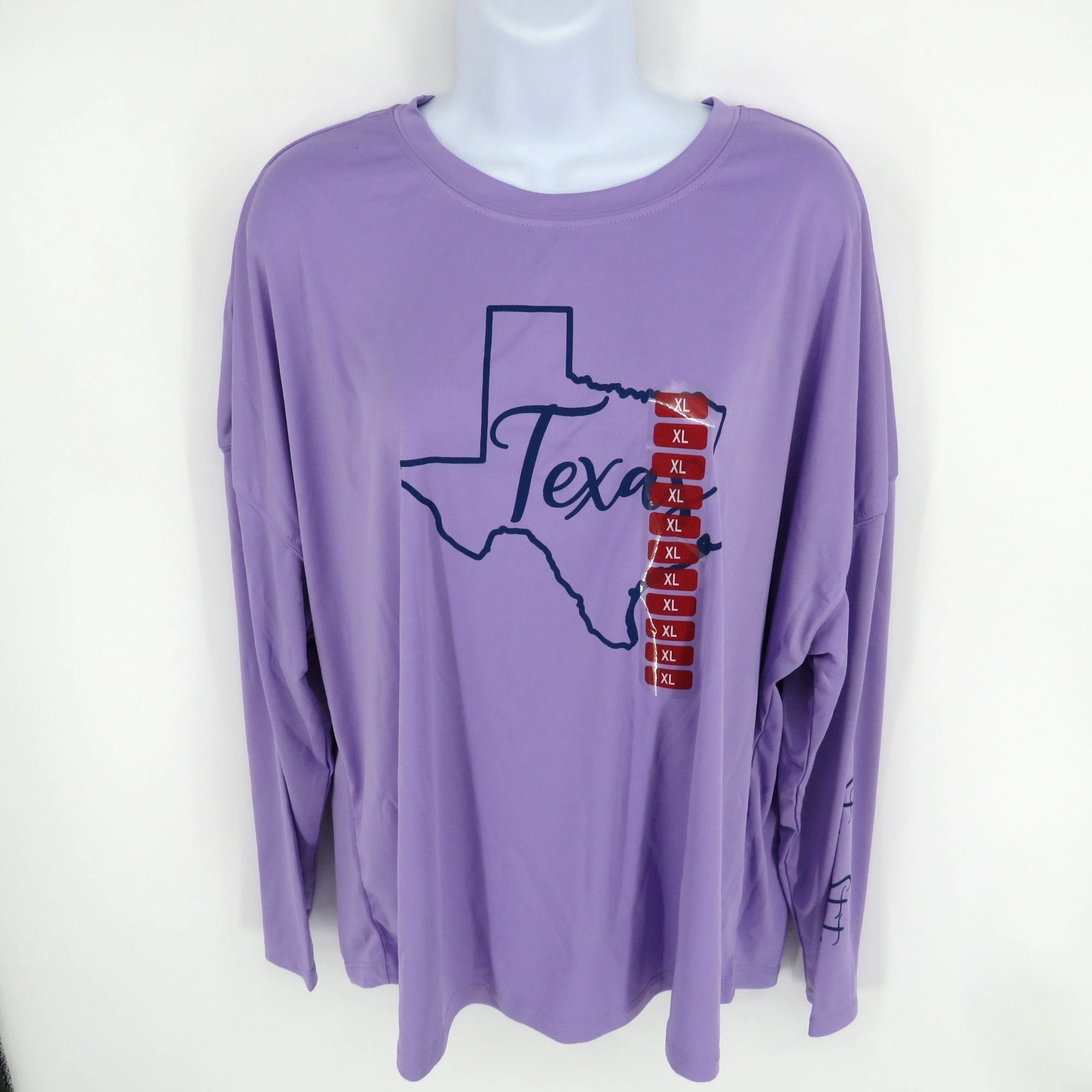Other Texas Graphic Long Sleeve Shirt Purple The Lone Star State X Size XL / US 12-14 / IT 48-50 - 1 Thumbnail