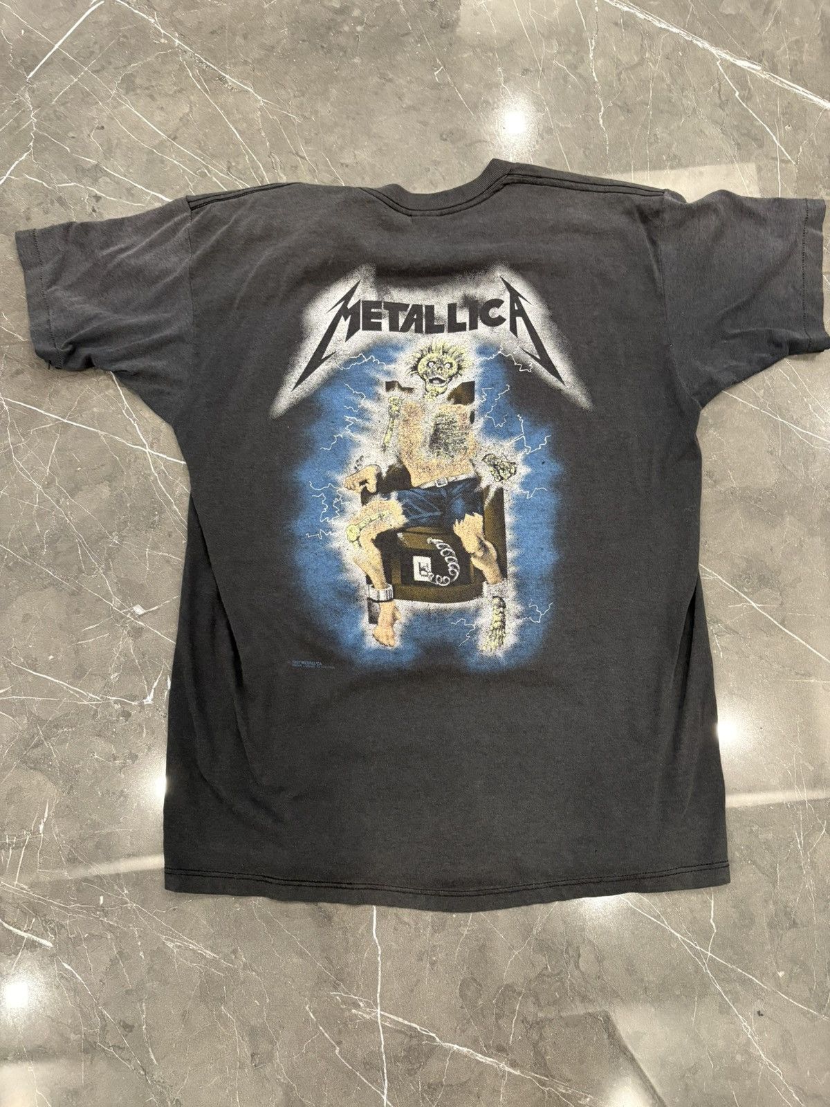 Metallica Vintage 1989 Metallica Ride The Lighting Black 50/50 Tag Size US L / EU 52-54 / 3 - 5 Thumbnail