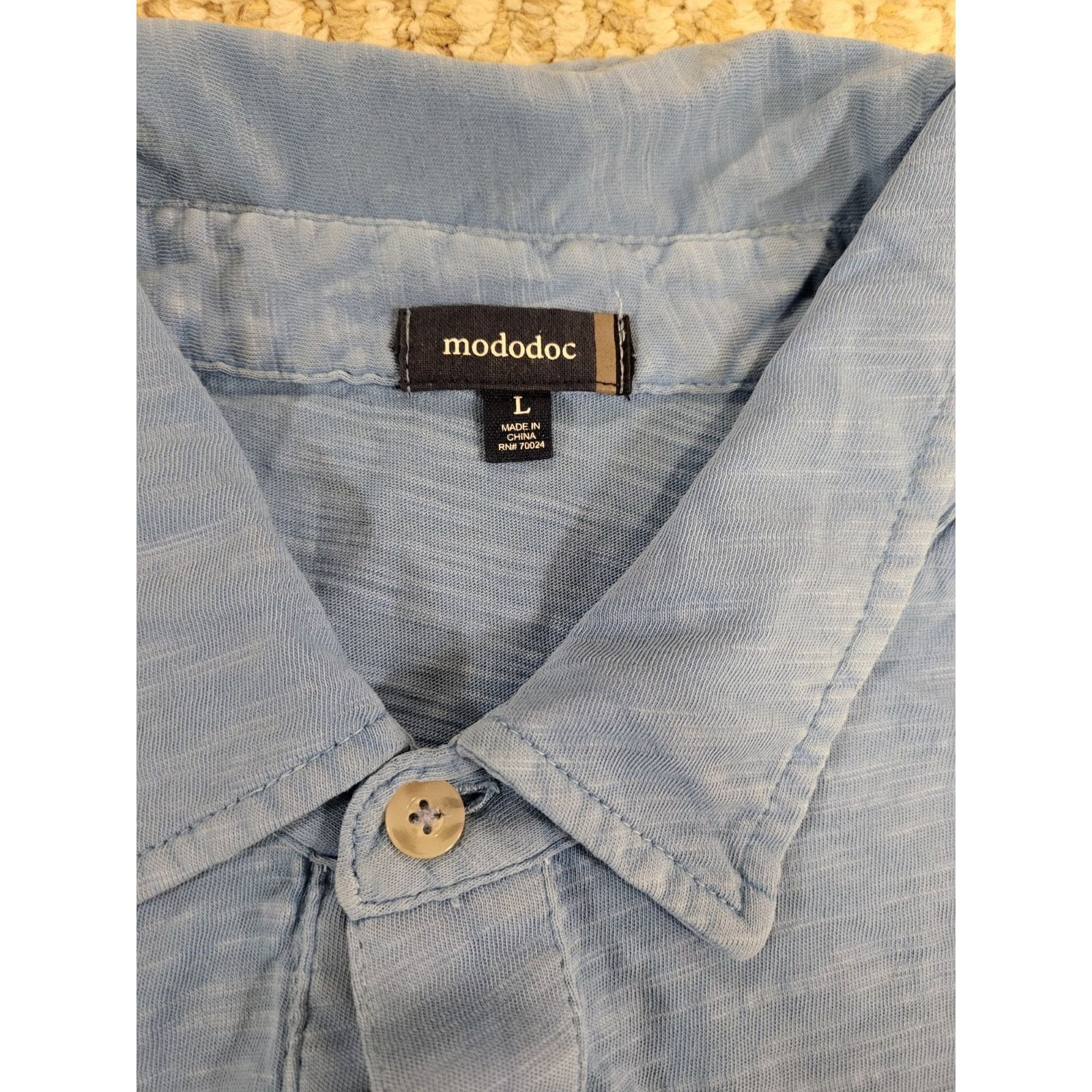Other Mododoc Men's Size Large Three Button Light Blue Size US L / EU 52-54 / 3 - 1 Thumbnail