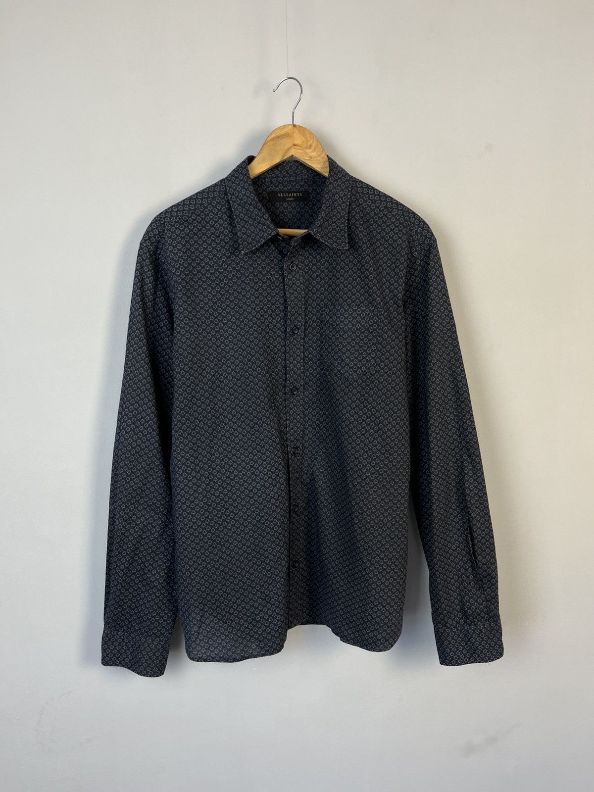 Allsaints Allsaints Deaux Cotton Long Sleeve Shirt Size US L / EU 52-54 / 3 - 1 Thumbnail