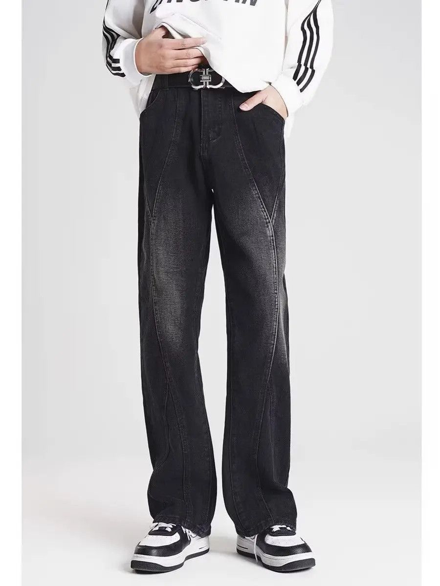 Japanese Brand Retro loose casual straight leg jeans Size US 30 / EU 46 - 4 Thumbnail