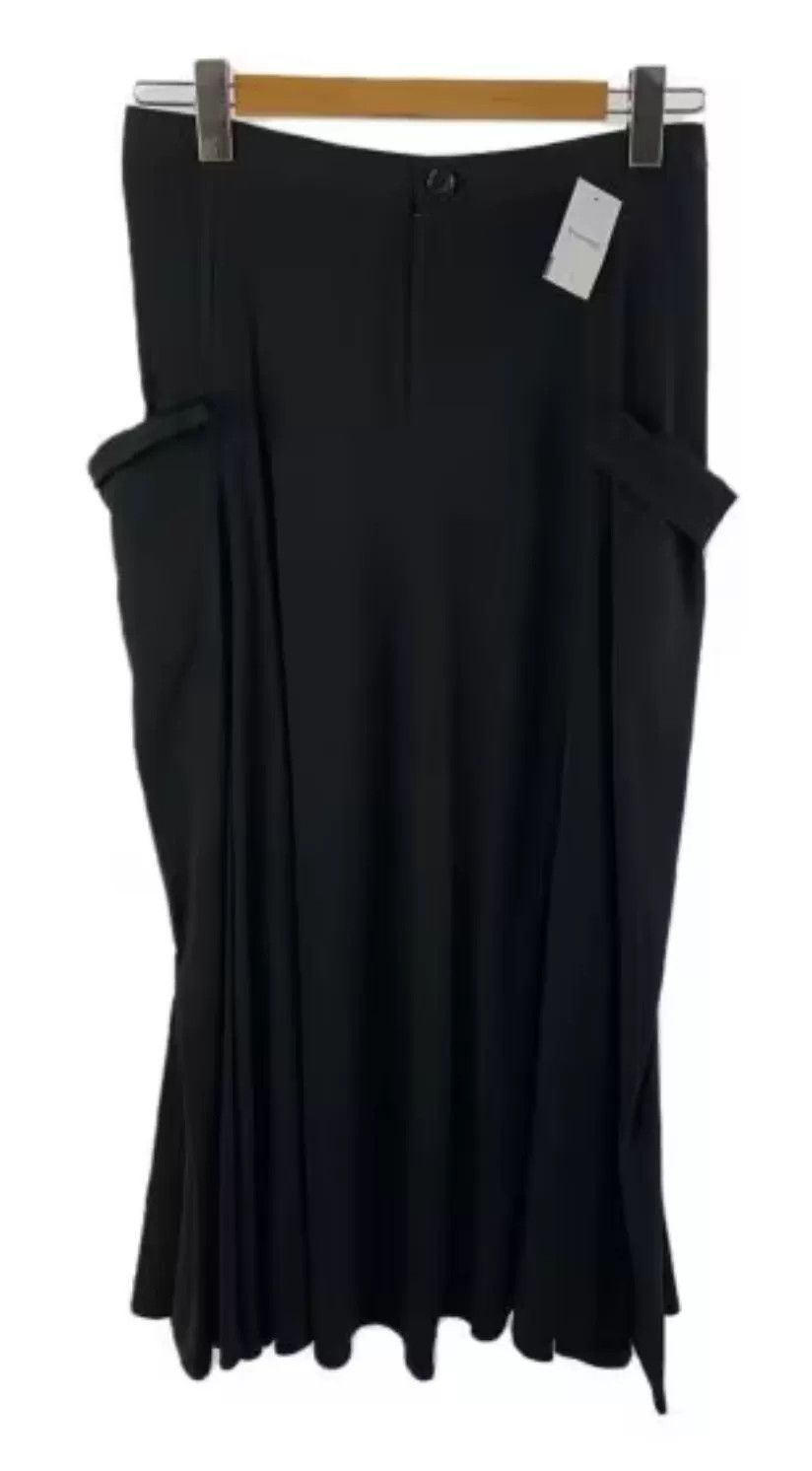 Yohji Yamamoto Yohji Yamamoto+NOIR Black Midi Skirt Size 22" - 1 Thumbnail