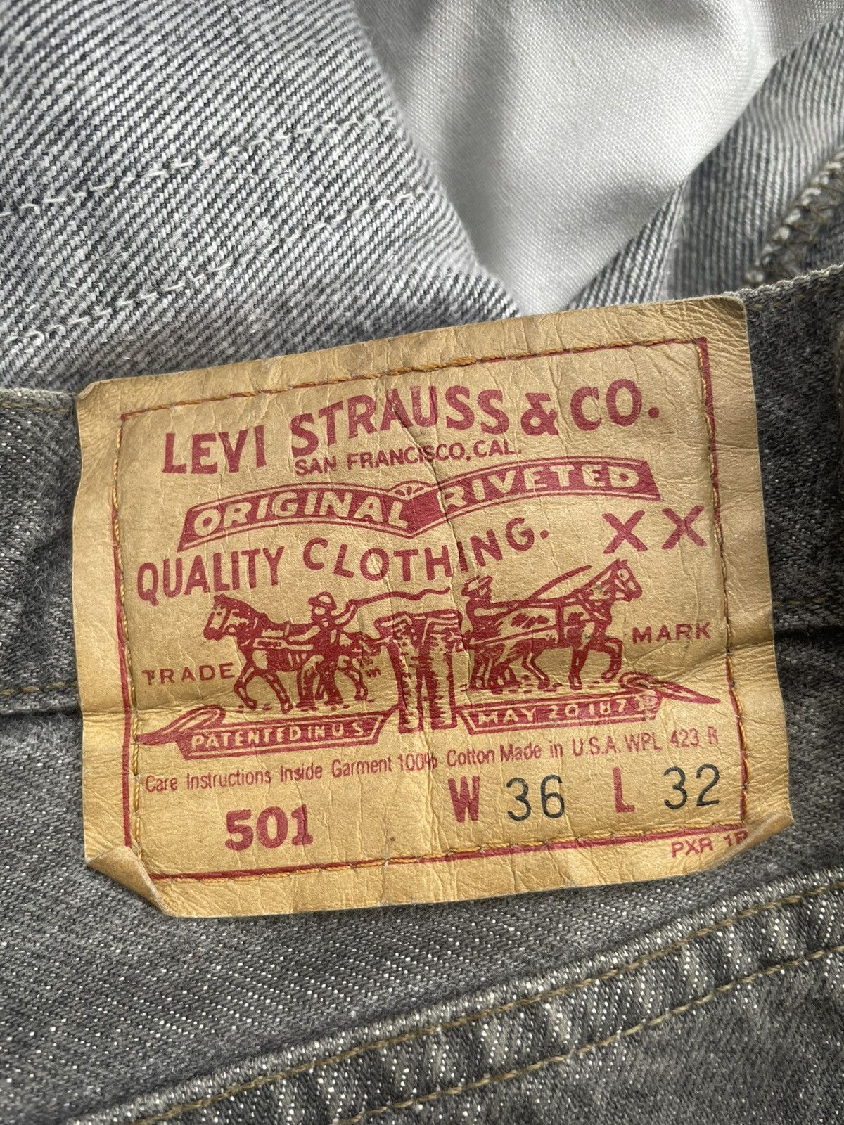 Levi's × Vintage Vintage 1991 Levis 501 e Faded Denim Size US 35 - 16 Thumbnail
