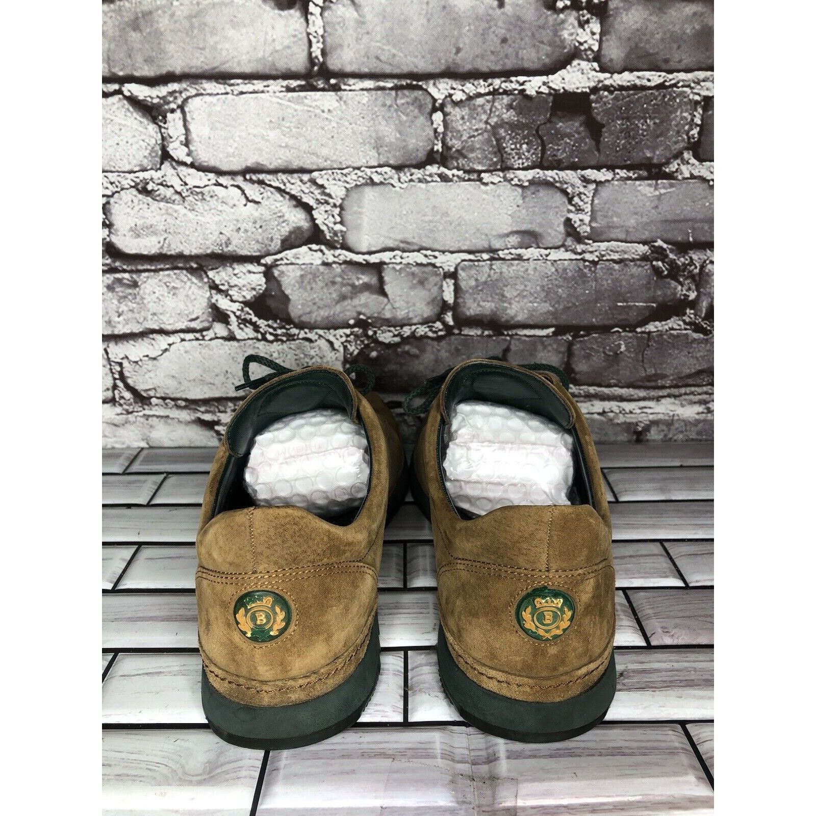 Bally Bally Suisse Brown Suede Comfort Lace Up Casual Green Shoes Size US 8 / EU 41 - 3 Thumbnail