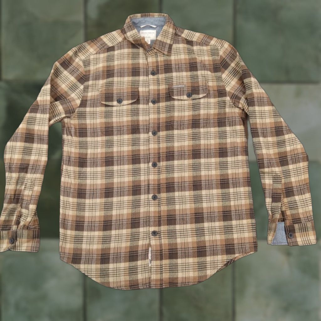 Vintage Field & Stream Shirt Mens Medium Brown Plaid Flannel Button-Up Casual Long Sleeve Size US M / EU 48-50 / 2 - 1 Thumbnail