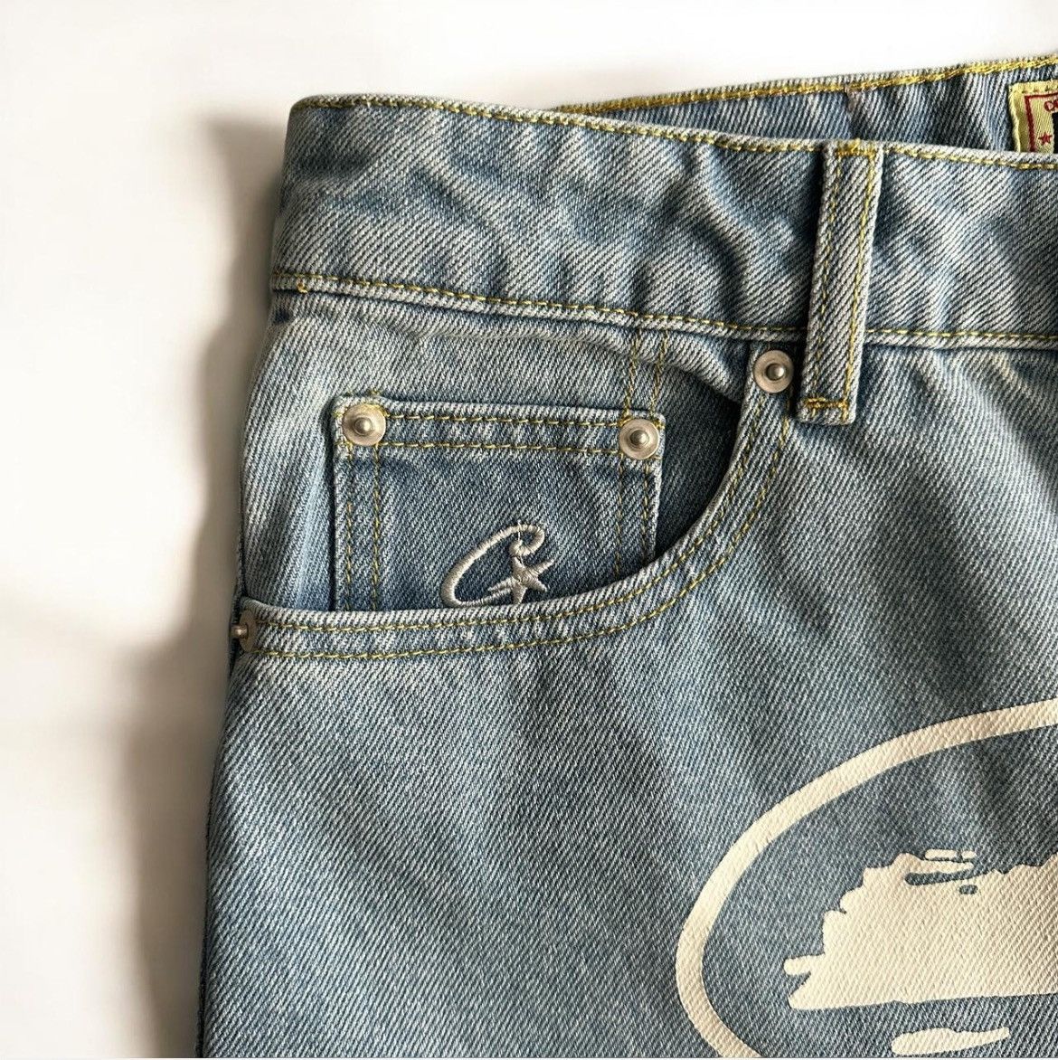 Corteiz CORTEIZ DENIM JEANS [LIGHT BLUE] Size US 30 / EU 46 - 3 Thumbnail
