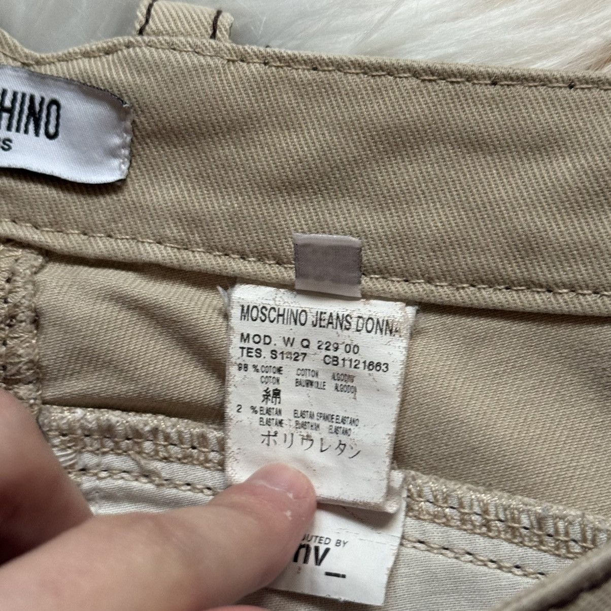Moschino 📌 Crazy Moschino Vintage Jeans Donna Y2K Size 29" - 11 Thumbnail