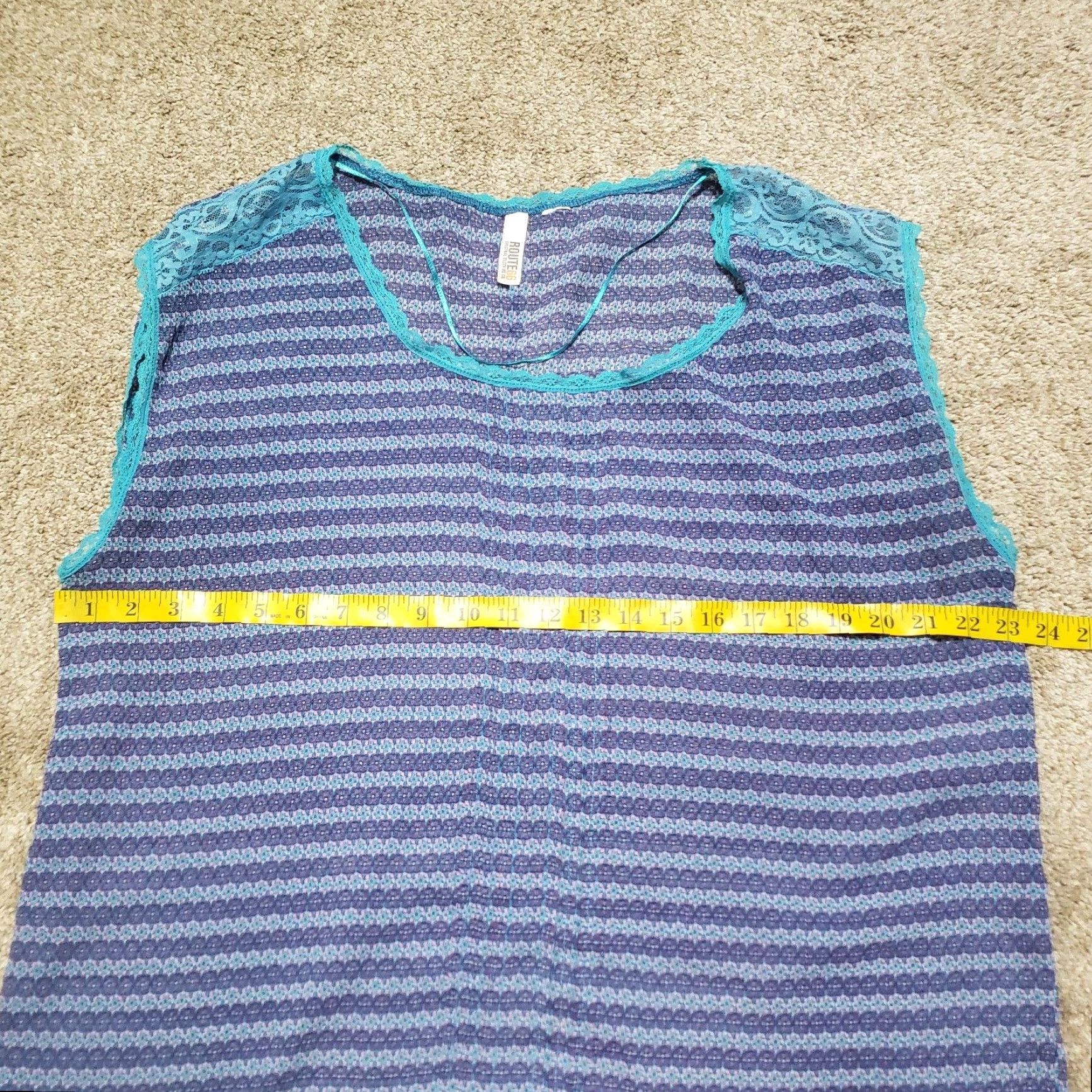 Route 66 VINTAGE Route 66 Tank Top Shirt Women Large Blue Sleeveless 90s Style Summer Apparel Size L / US 10 / IT 46 - 4 Thumbnail