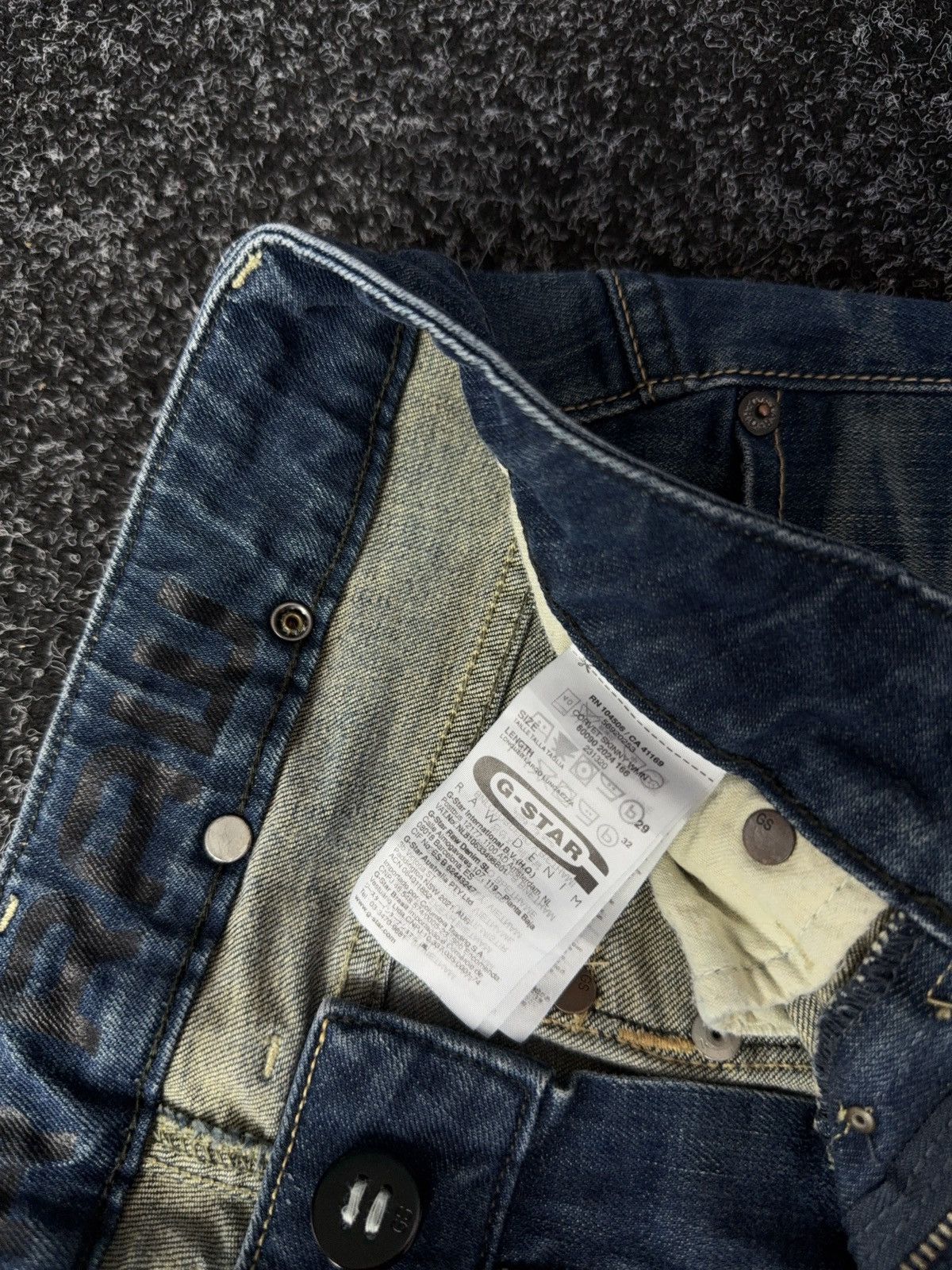 G-Star Vintage Avant 00s Garde Skinny Y2K G-Star Raw denim pants Size 29" - 6 Thumbnail