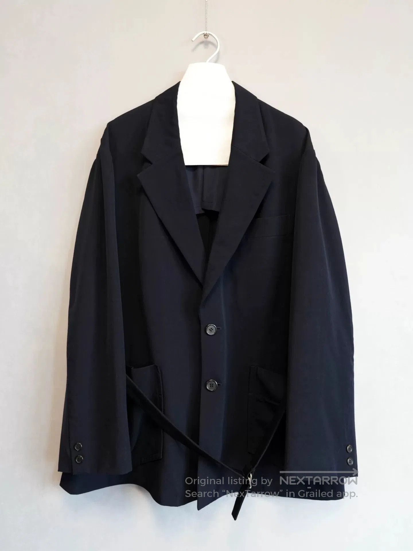 Yohji Yamamoto Yohji Yamamoto Wool Jacket Navy Blue. Size US M / EU 48-50 / 2 - 1 Thumbnail