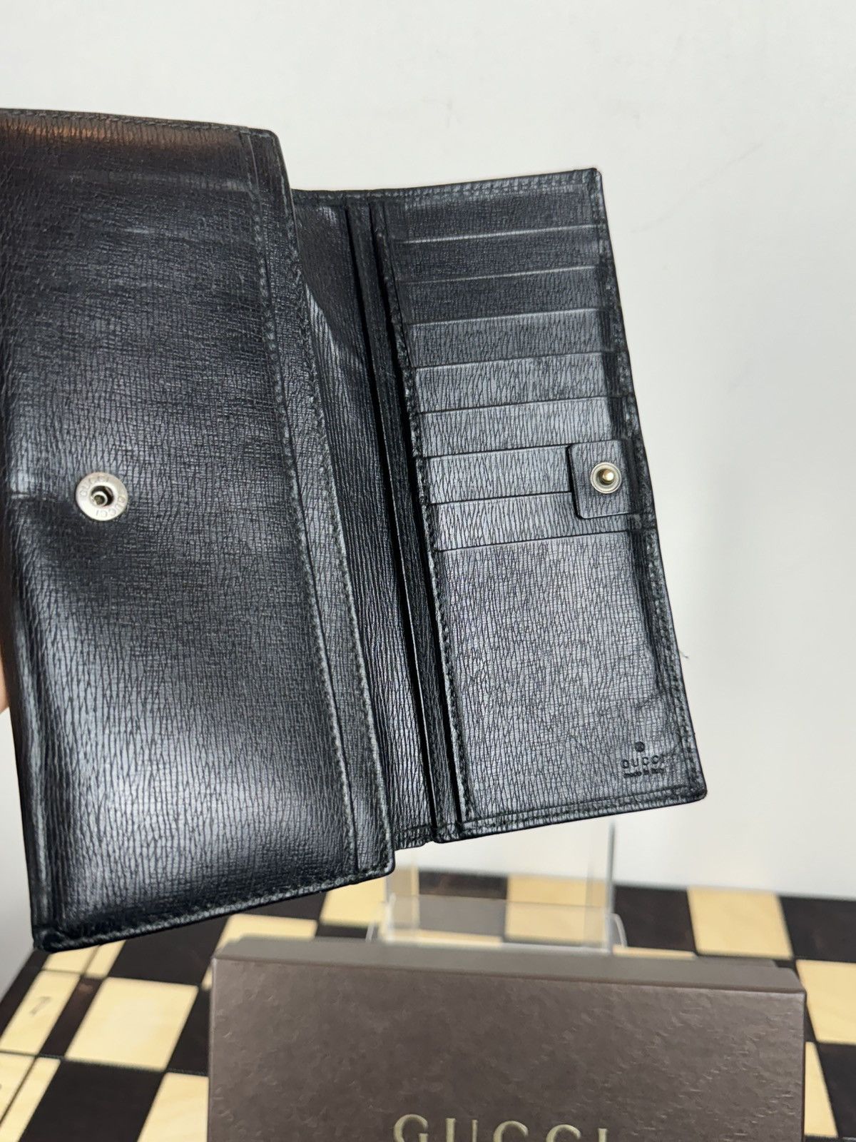 Leather Authentic leather wallet Gucci GG original luxury item Size ONE SIZE - 3 Thumbnail