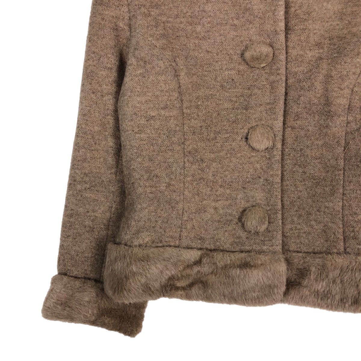 Japanese Brand 🔥Cropped Biker Jacket Junko Shimada Mink Fur Lining Japan Size US M / EU 48-50 / 2 - 4 Thumbnail