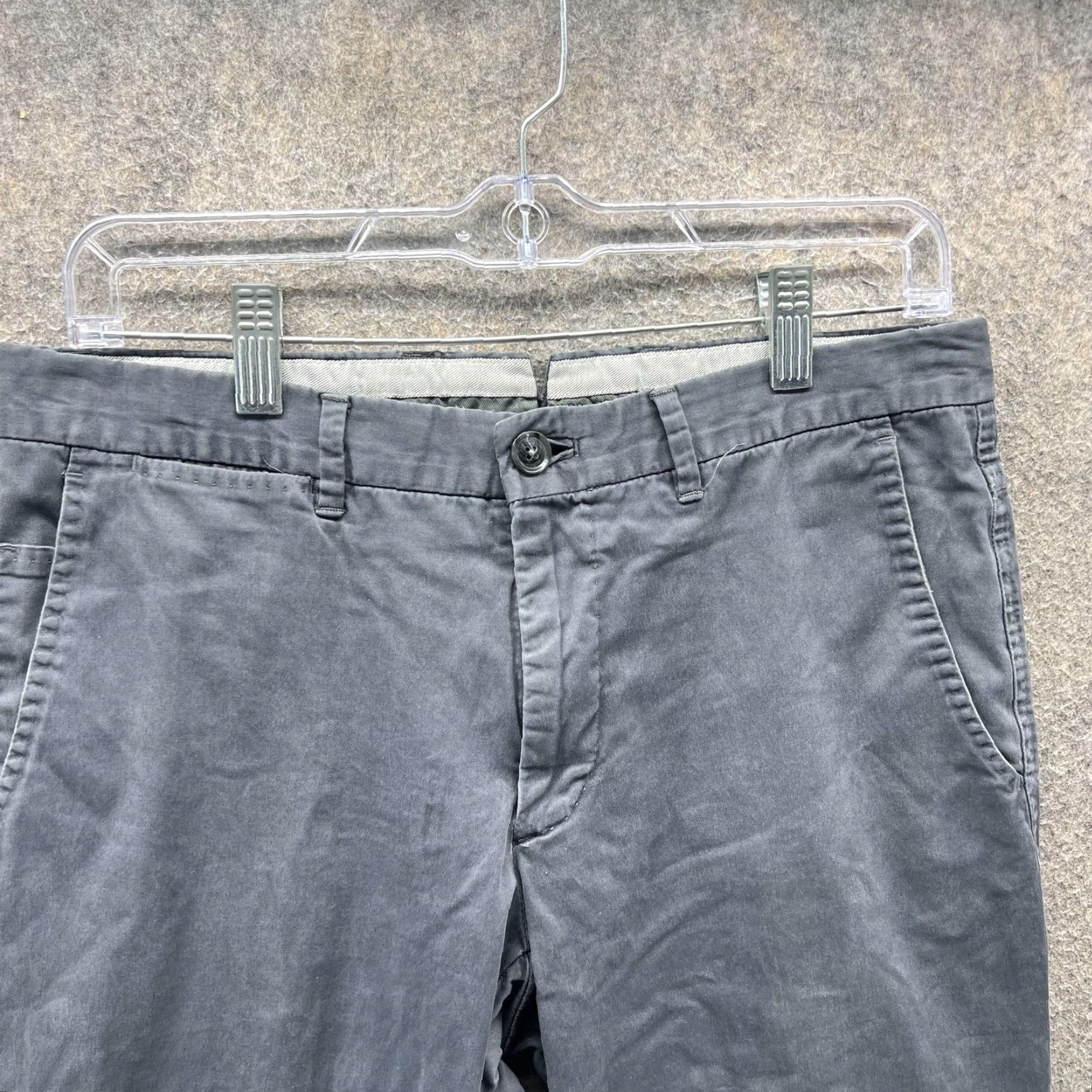 Ermenegildo Zegna Ermenegildo Zegna Pants Mens 46R Gray Stretch Cotton Chino Dress Casual UB1/02 Size US 40 / EU 56 - 4 Thumbnail