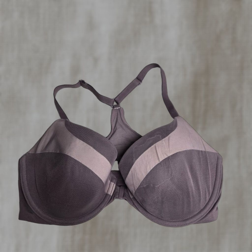 Victoria's Secret Victoria's Secret Bra Racerback 32DD Heather Purple Underwire Women Adult Size ONE SIZE - 1 Thumbnail