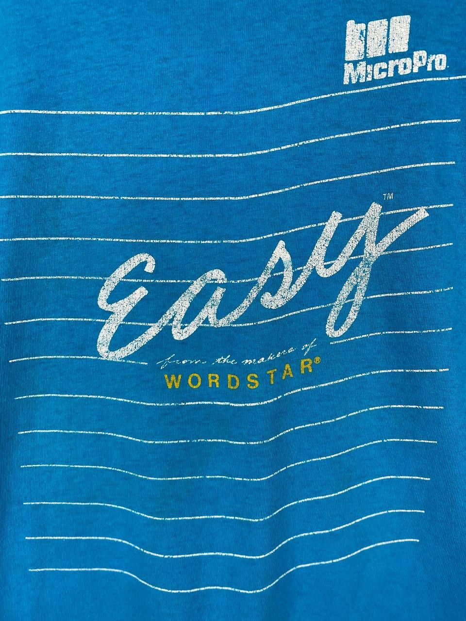 Microsoft vintage micropro wordstar tee by hanes made in usa Size US XL / EU 56 / 4 - 2 Thumbnail