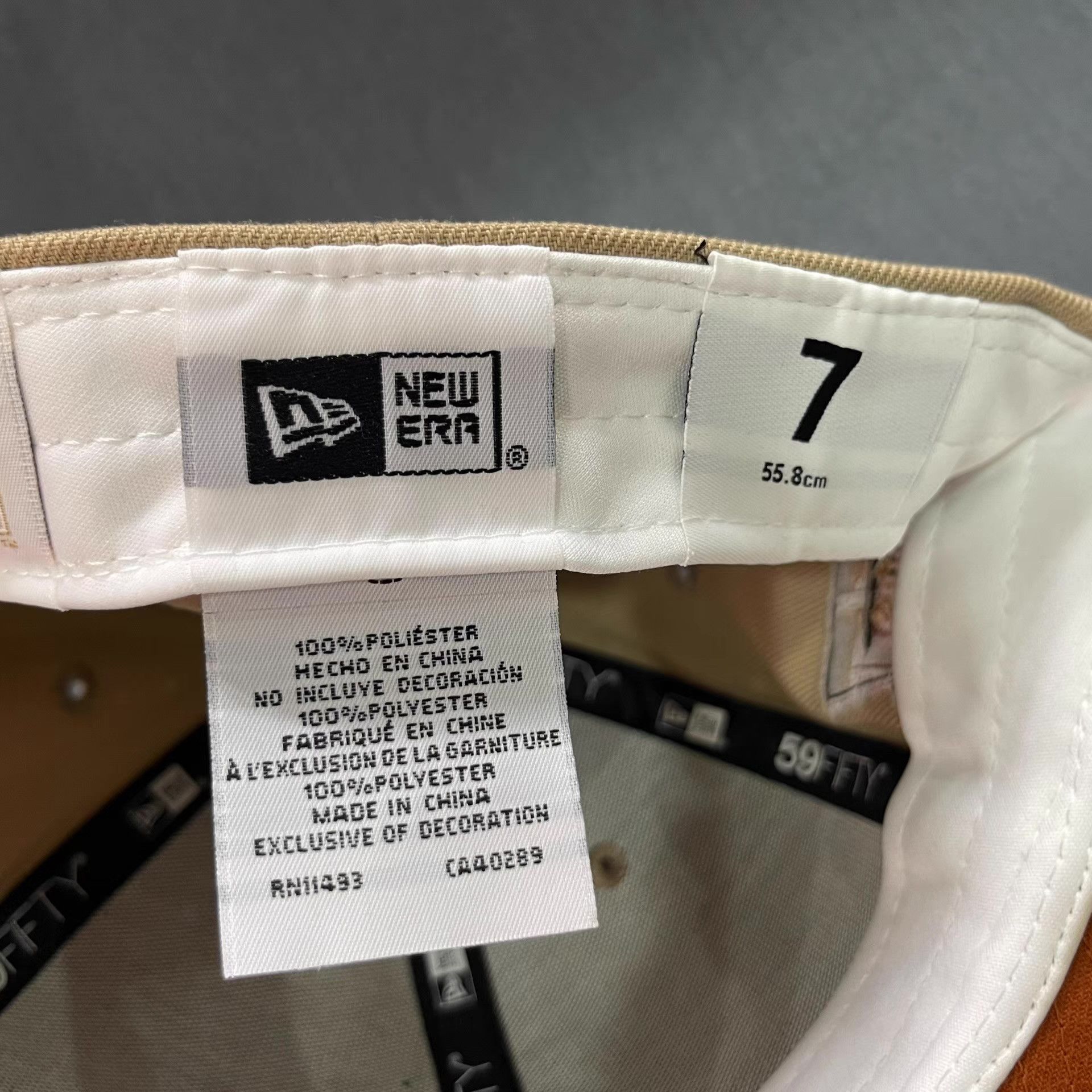 New Era New Era Flat Brim Fitted Cap Q5 Size ONE SIZE - 6 Thumbnail